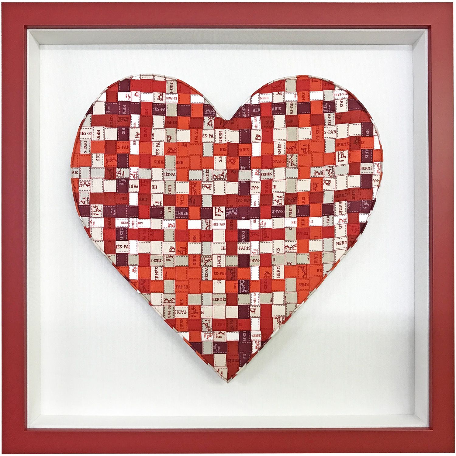 ハート型 スカーフ浮かし