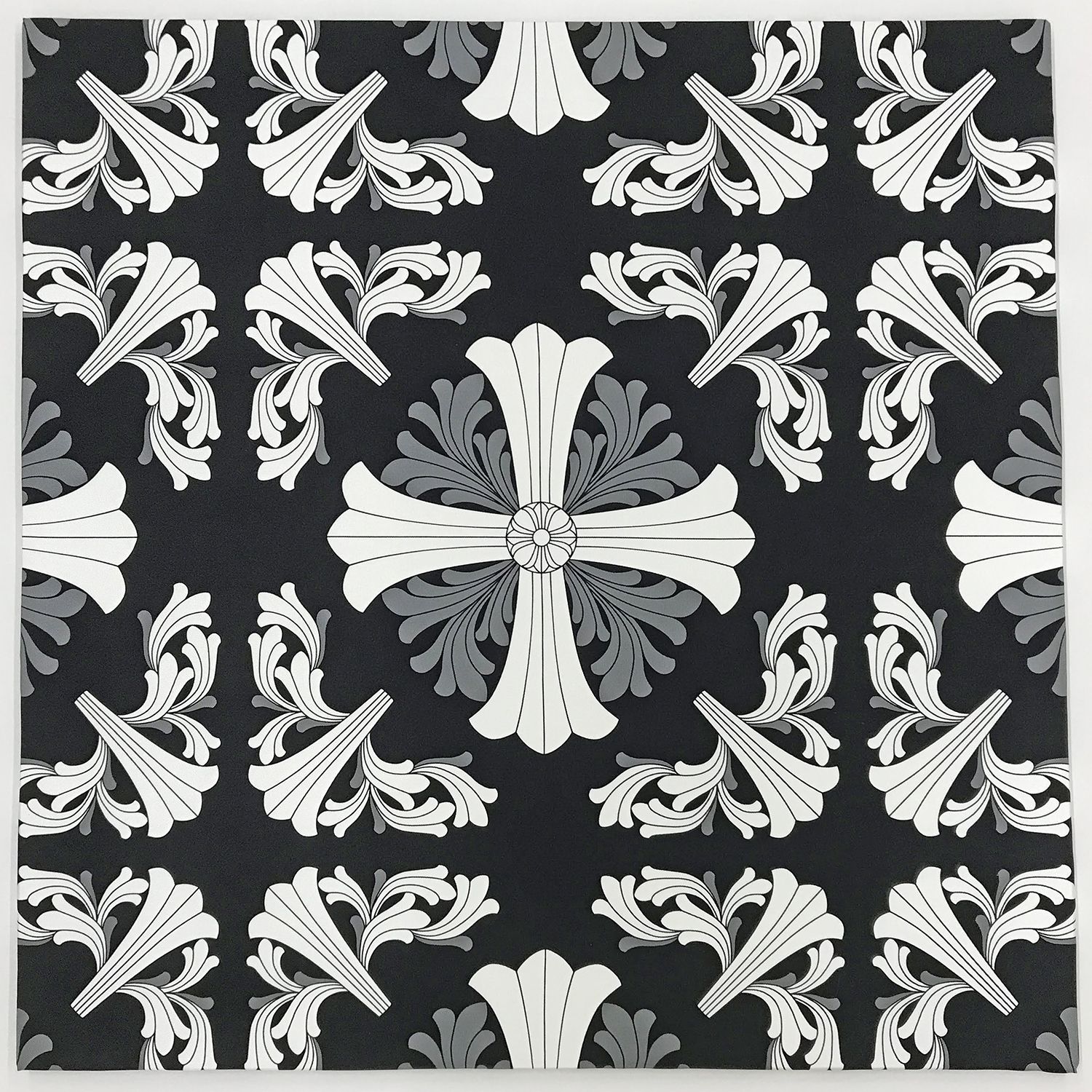 額装実例5 クロムハーツ SILK SCARF CH PLUS