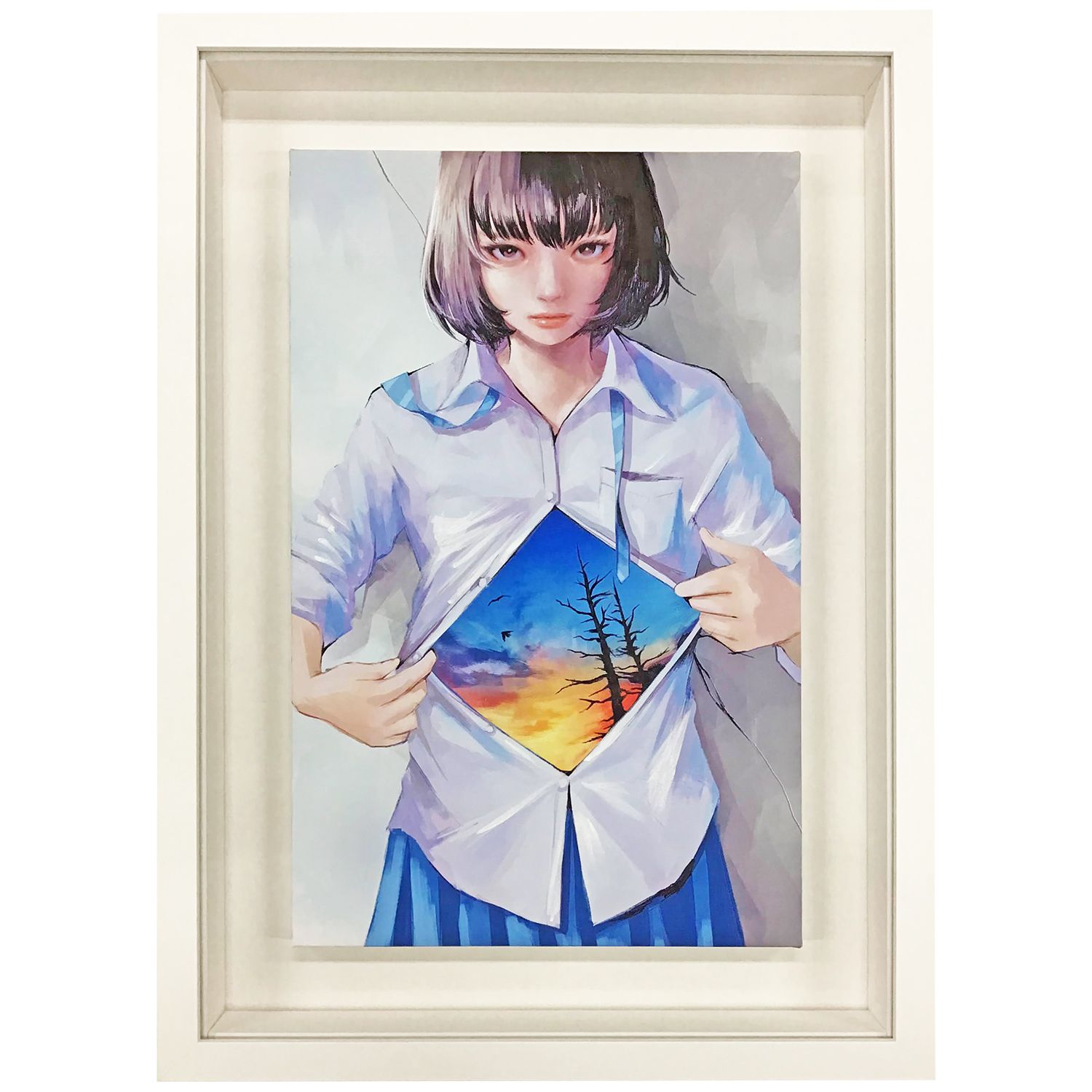 限定リトグラフ 画面内にサインがあるのでイメージ周りの余白は無しです