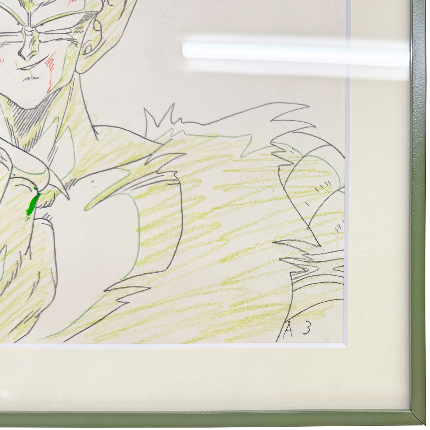 額装実例4 ドラゴンボール アニメ原画 ピッコロ