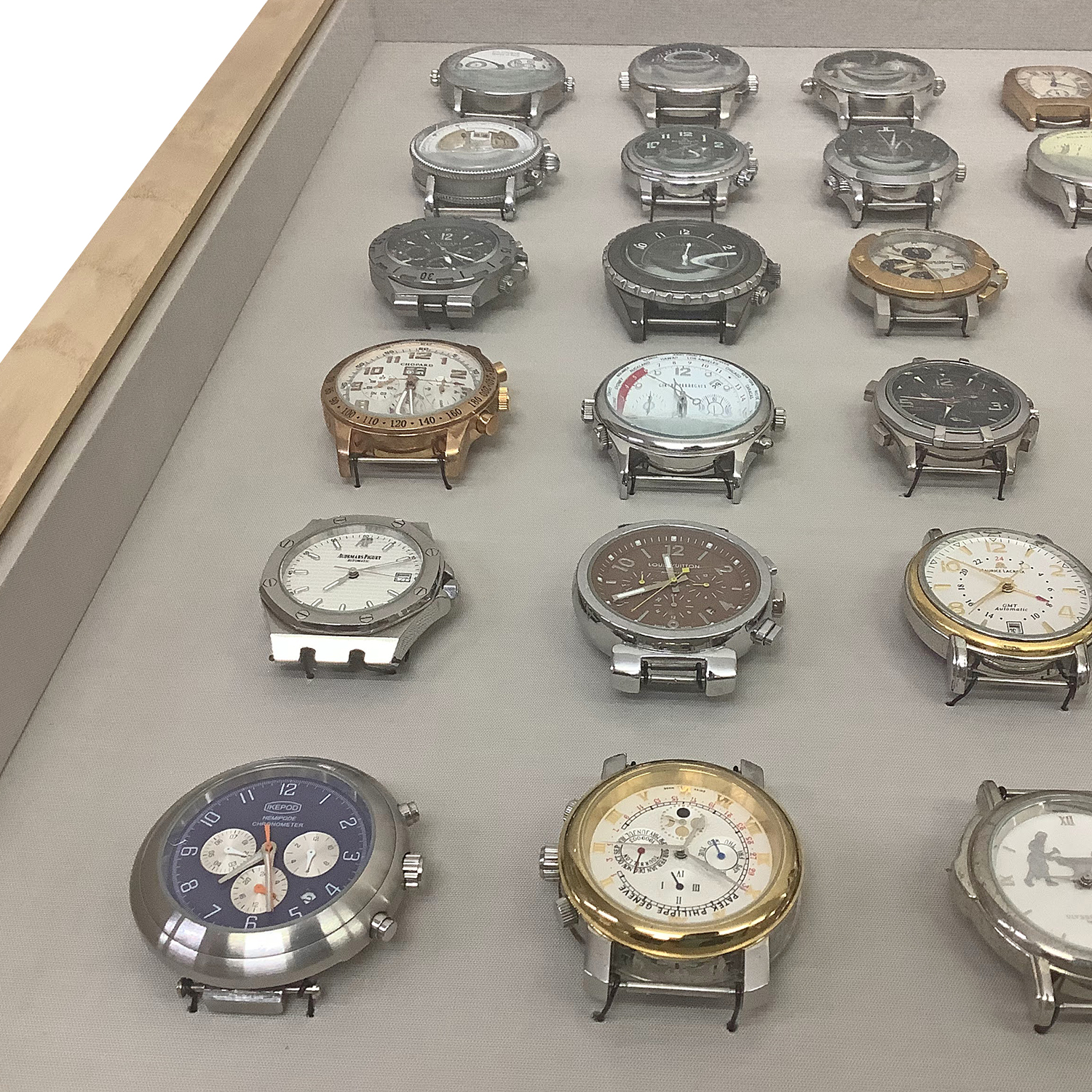 額装実例4 腕時計のコレクション