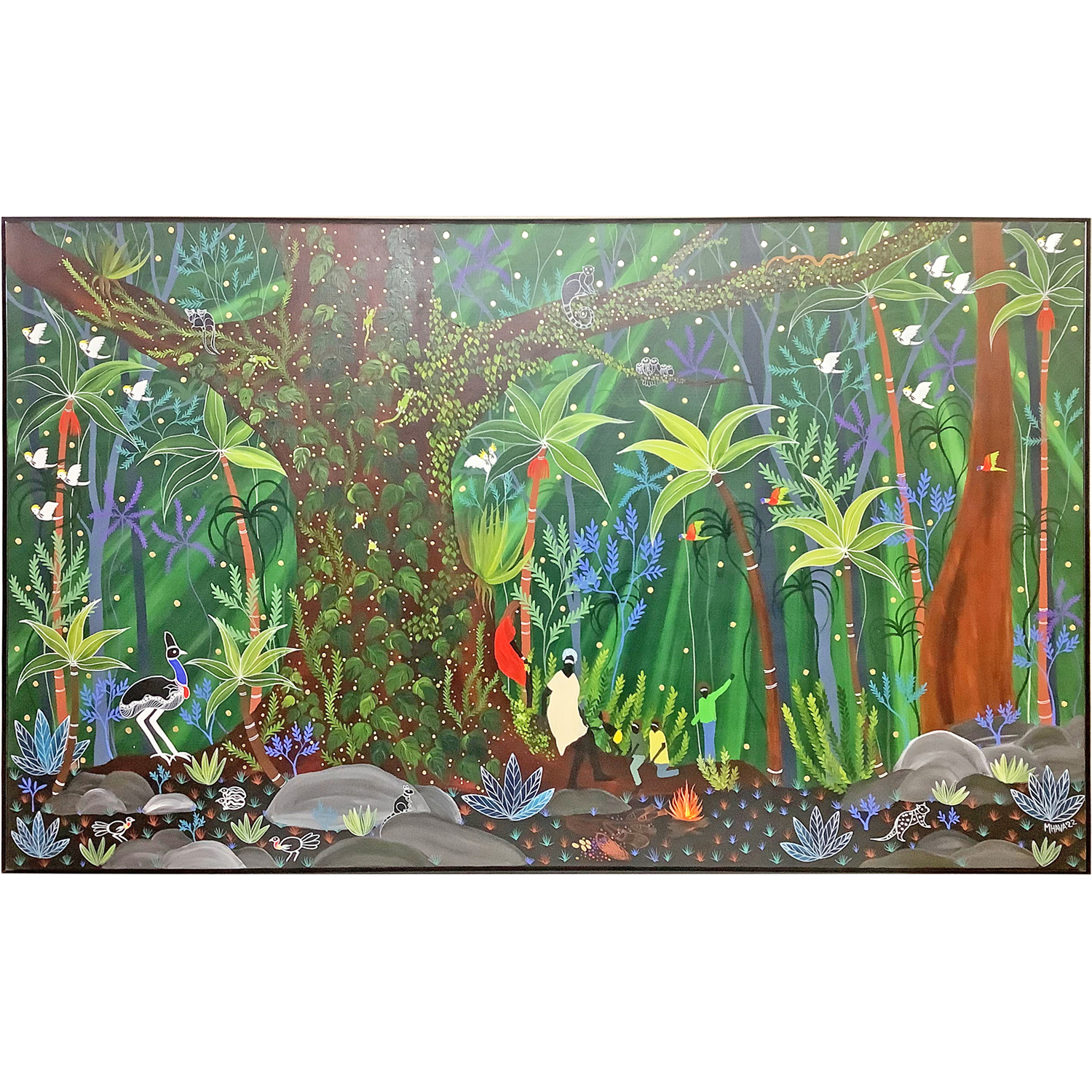 キャンバスアート 細身枠付き