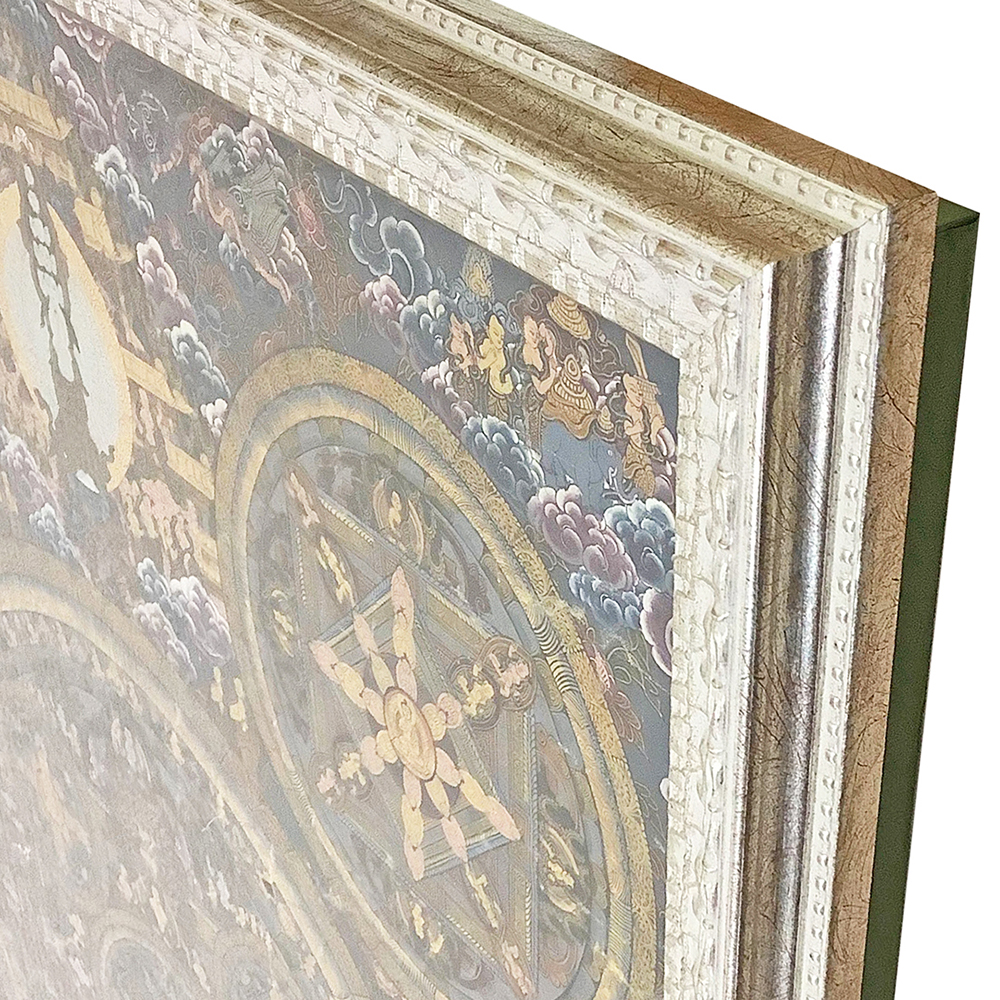 骨董品の曼荼羅タペストリー