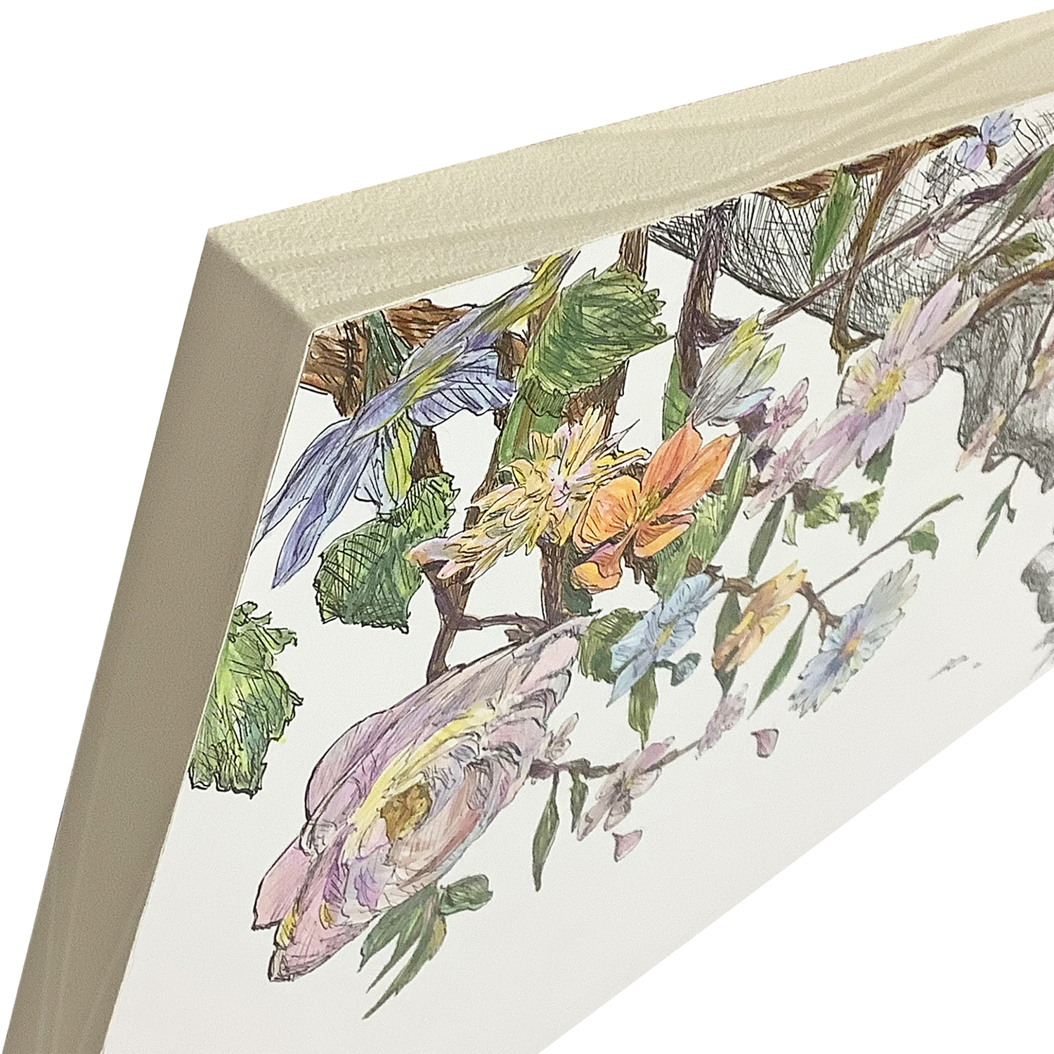 ボールペン画 パネル仕立て