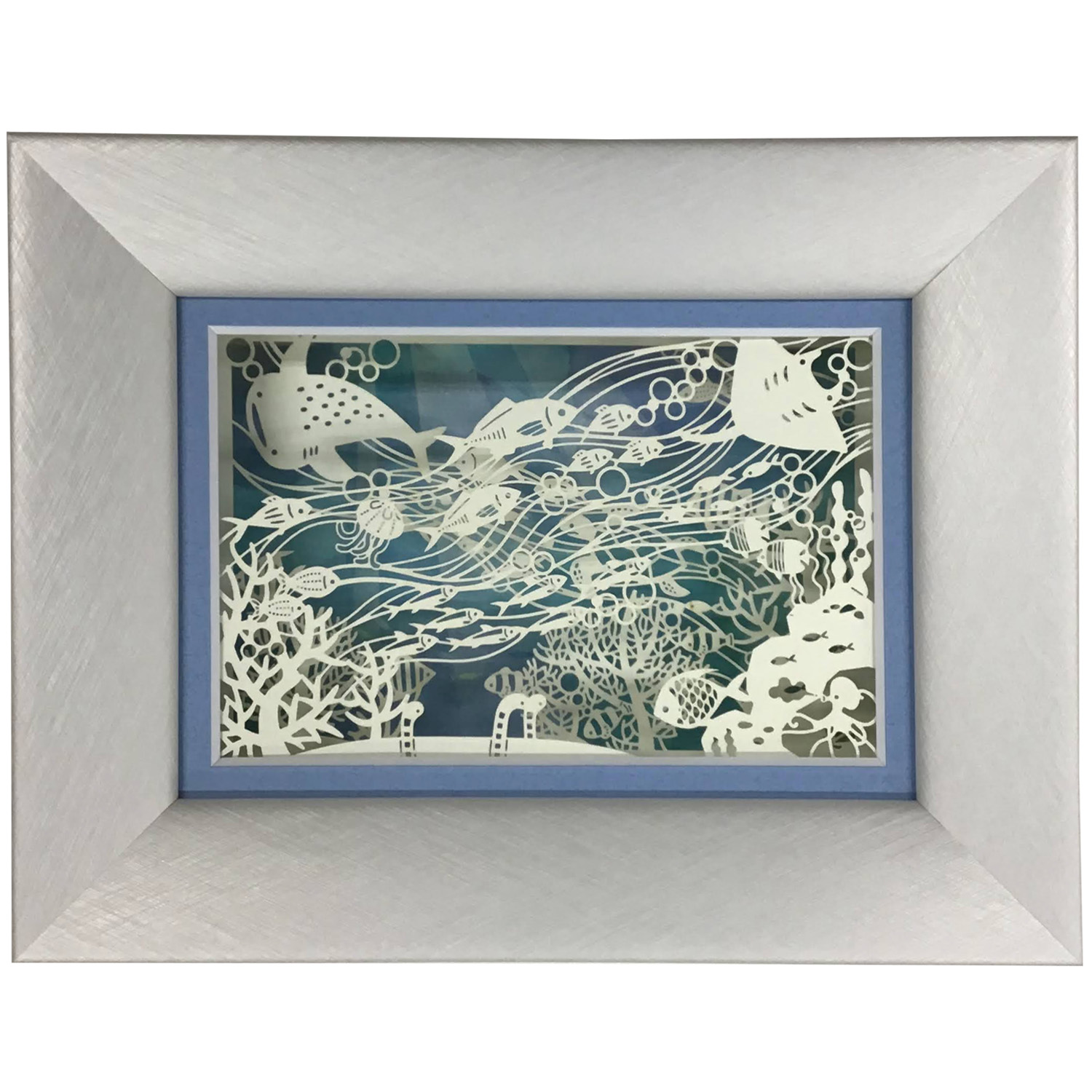 額装実例1 切絵メッセージカード