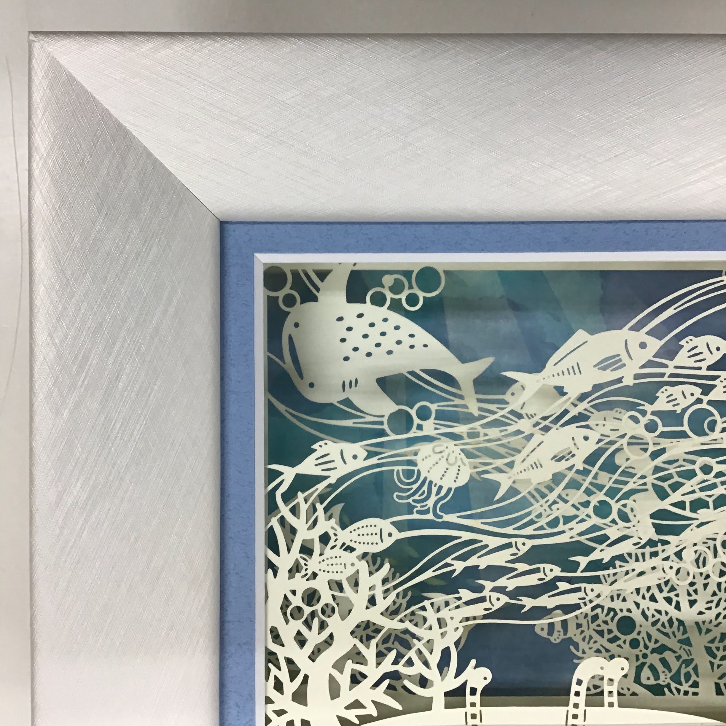 額装実例3 切絵メッセージカード