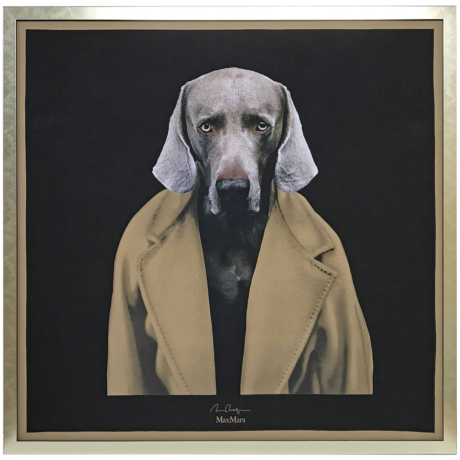 マックスマーラ スカーフの額装