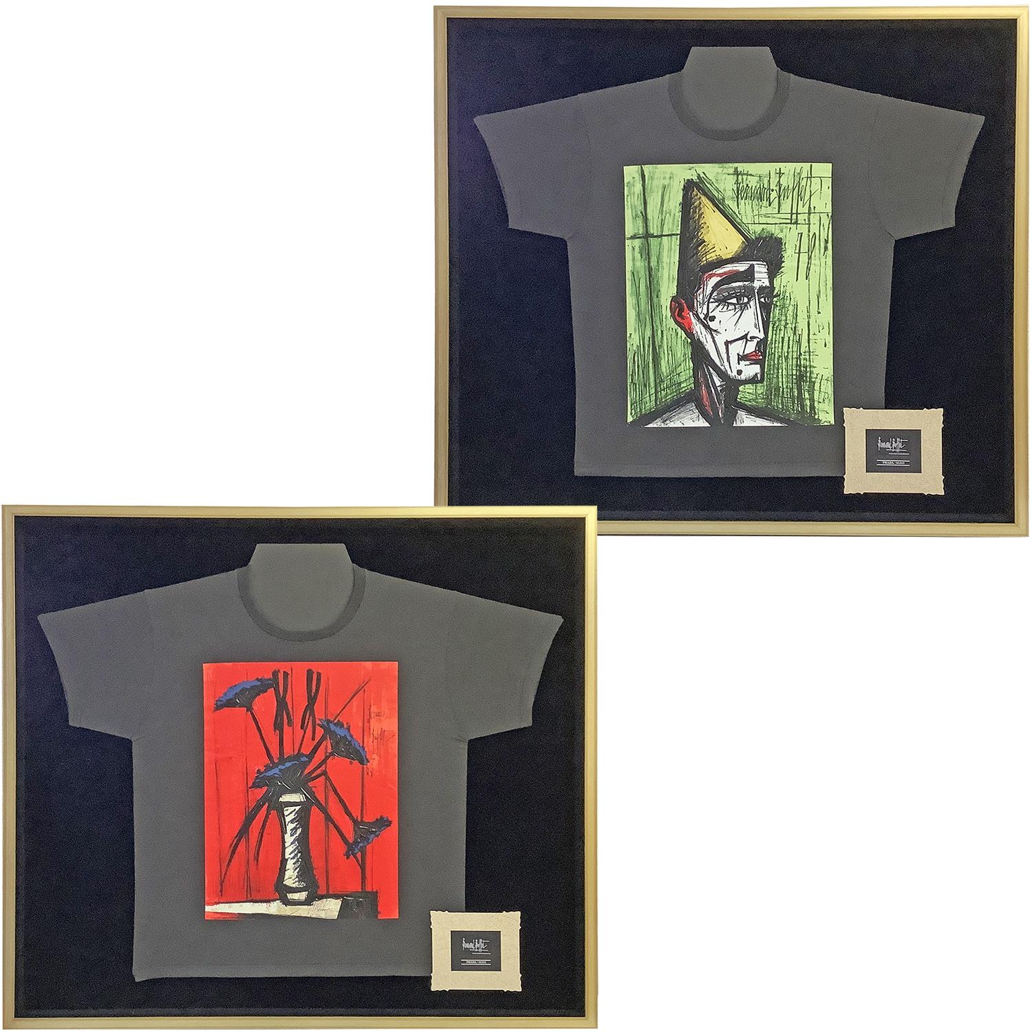 プラダ コラボシャツの額装