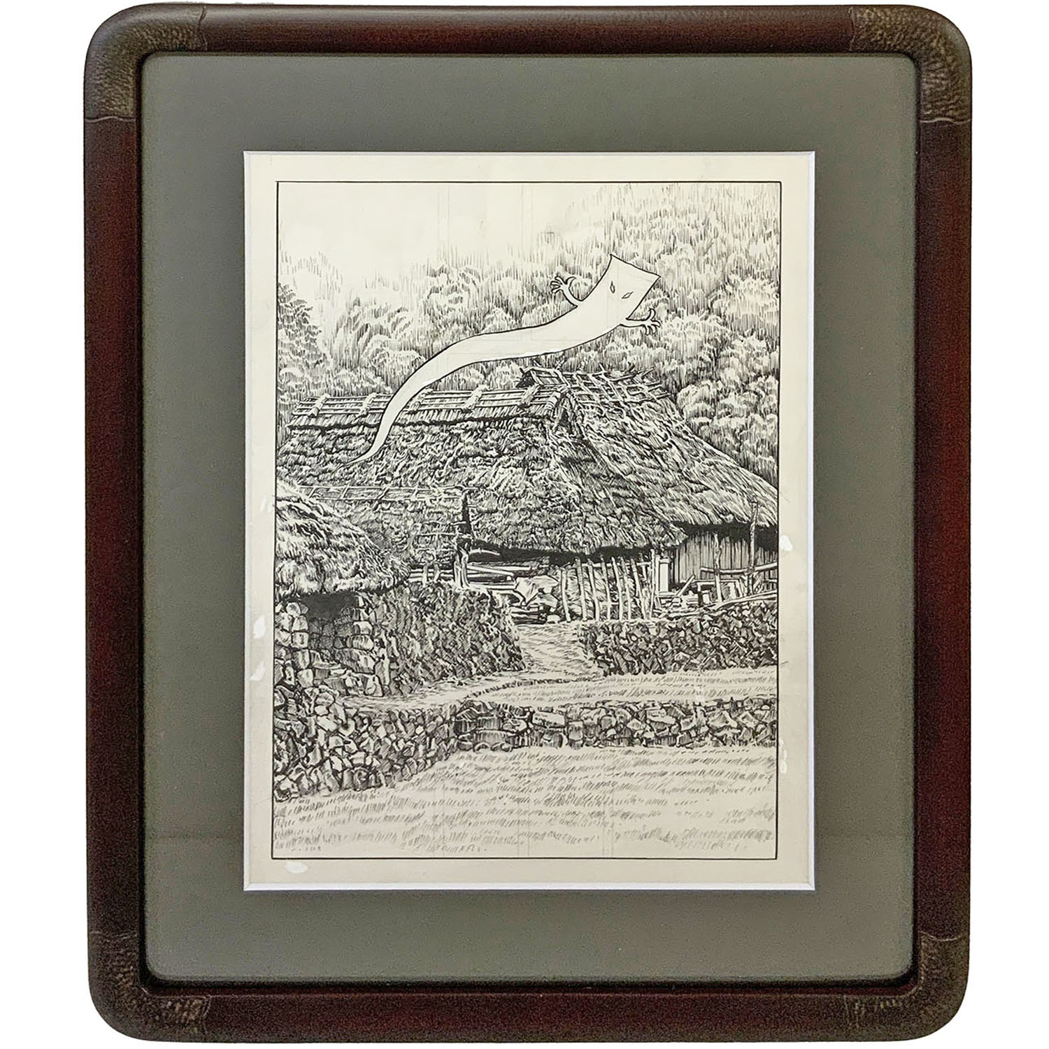 水木しげる  一反木綿の複製原稿