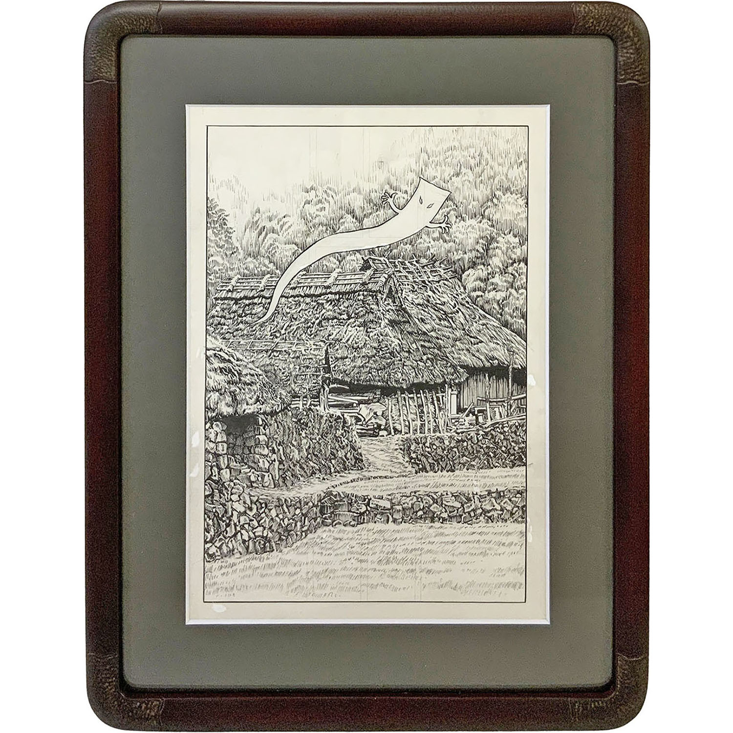 水木しげる  一反木綿の複製原稿