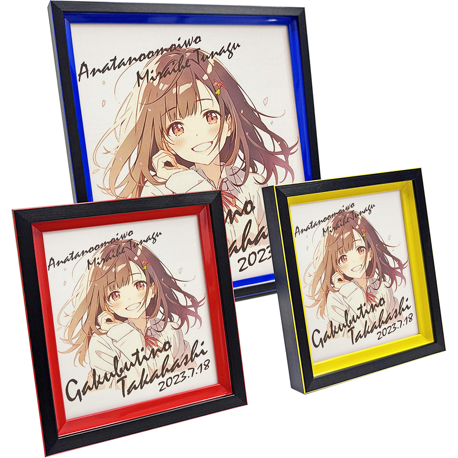 詳細画像 色紙額 GT007 スタンド付