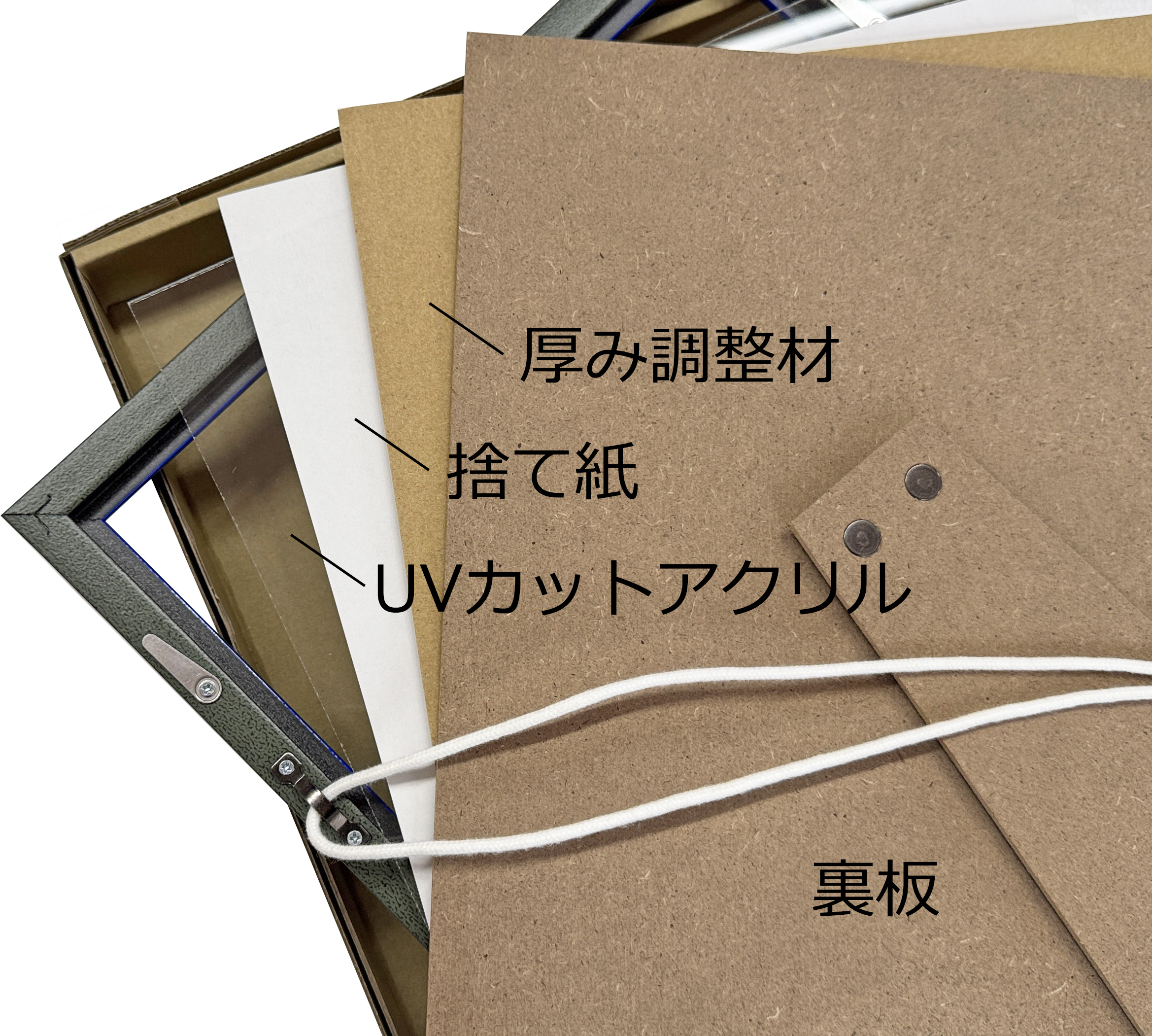 詳細画像6 色紙額 GT007 スタンド付