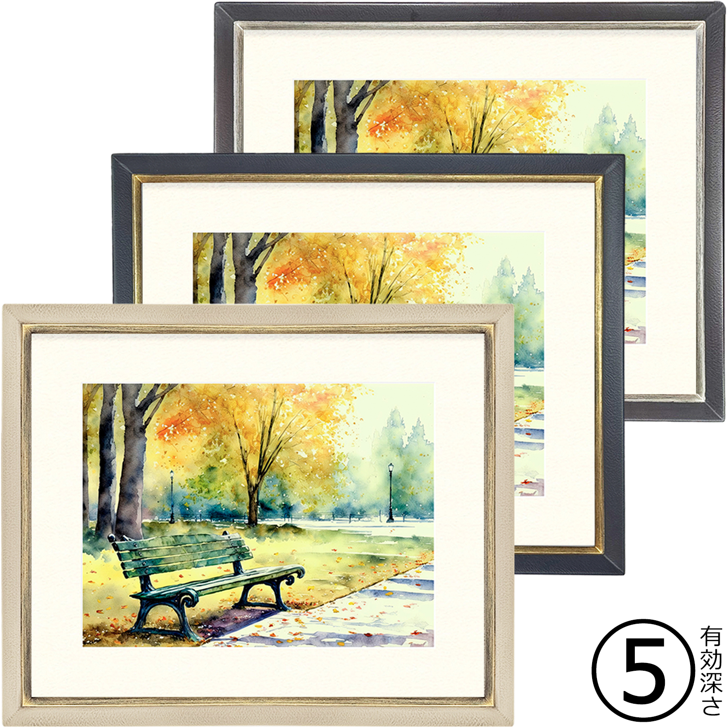 一般額・デッサン額(薄めの品物全般を飾る額縁)：242×303(八ツ切