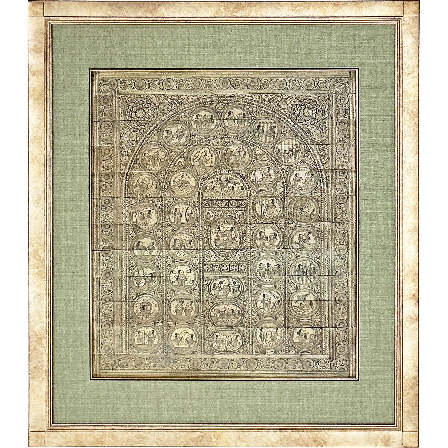 貝葉画 クリシュナの物語