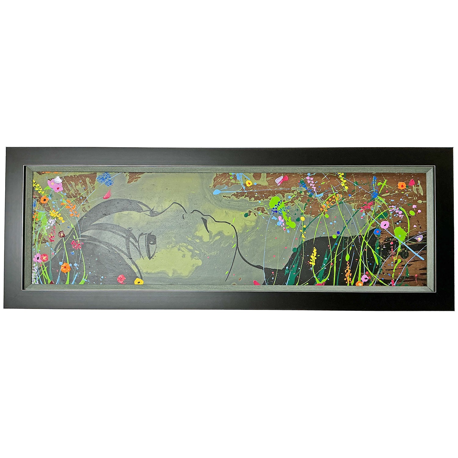 木製板のアクリル画 narcolepsy1999