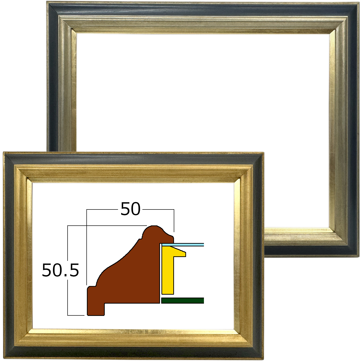 詳細画像 油絵額縁 7765