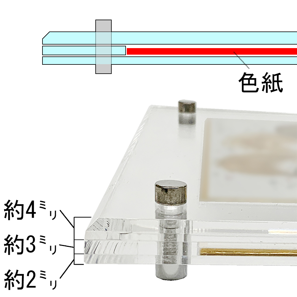詳細画像10 ミニ色紙用アクリル推し額 GT002