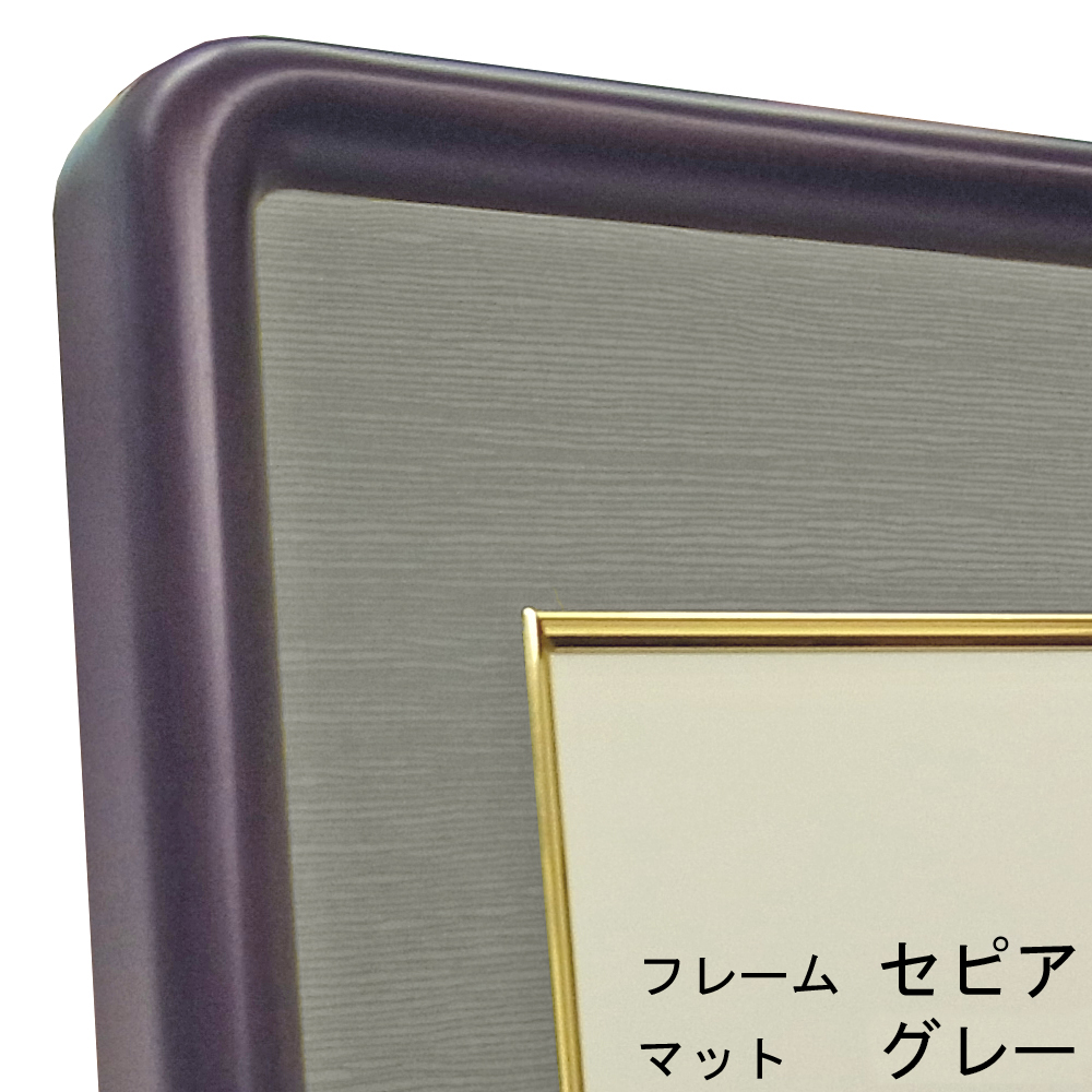 小色紙額 9755 旧サイズの色紙、「小色紙」に対応する隅丸和額です