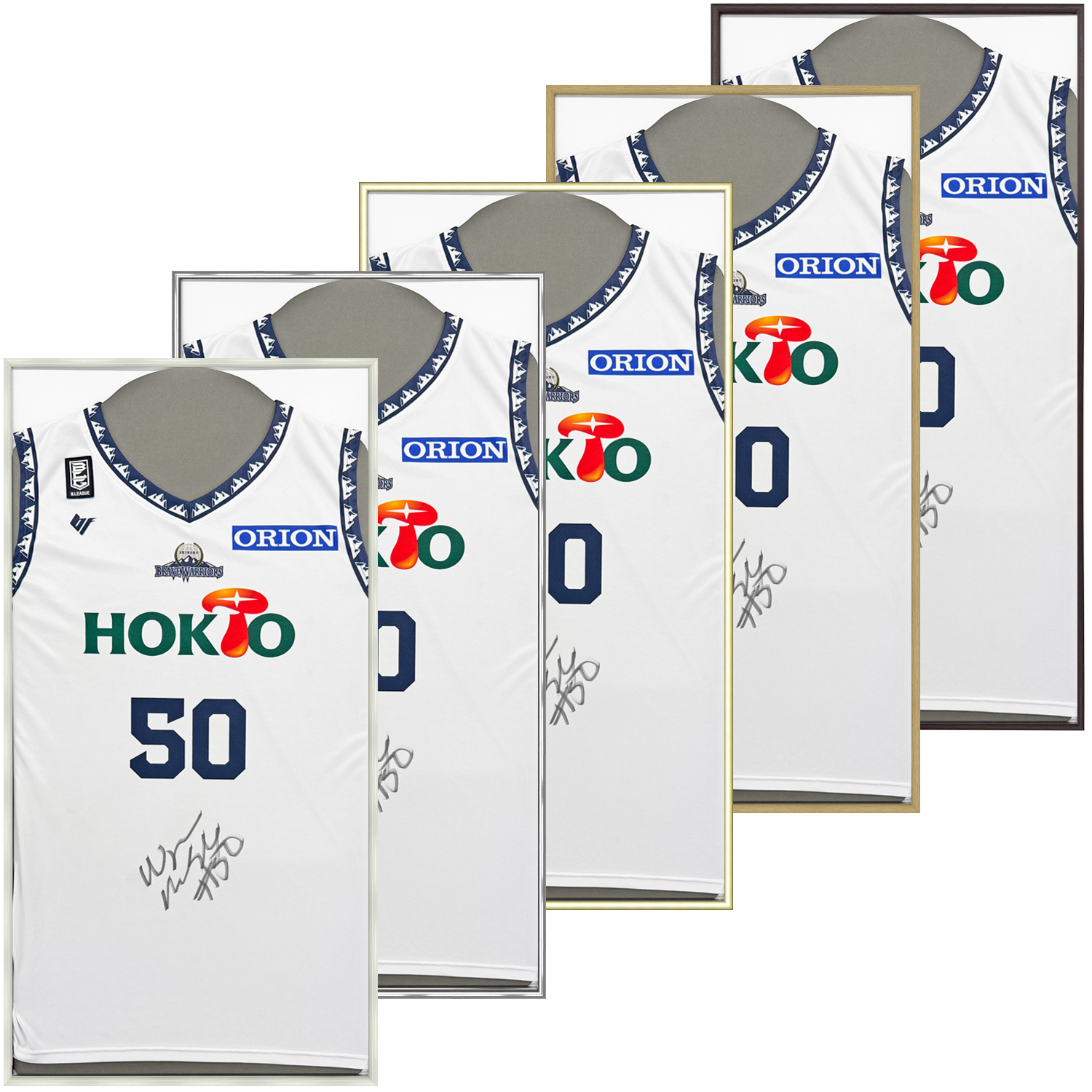 額縁のタカハシ・オリジナルのユニフォーム額。バスケット用ユニフォームを安価に飾れます！