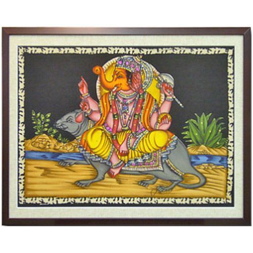 ロウケツ染め ガネーシャ