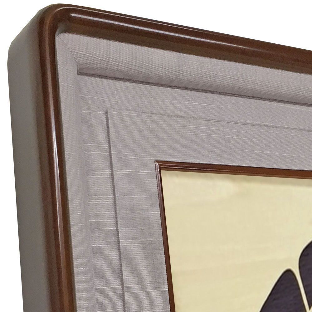 色紙額 579木地×グレー