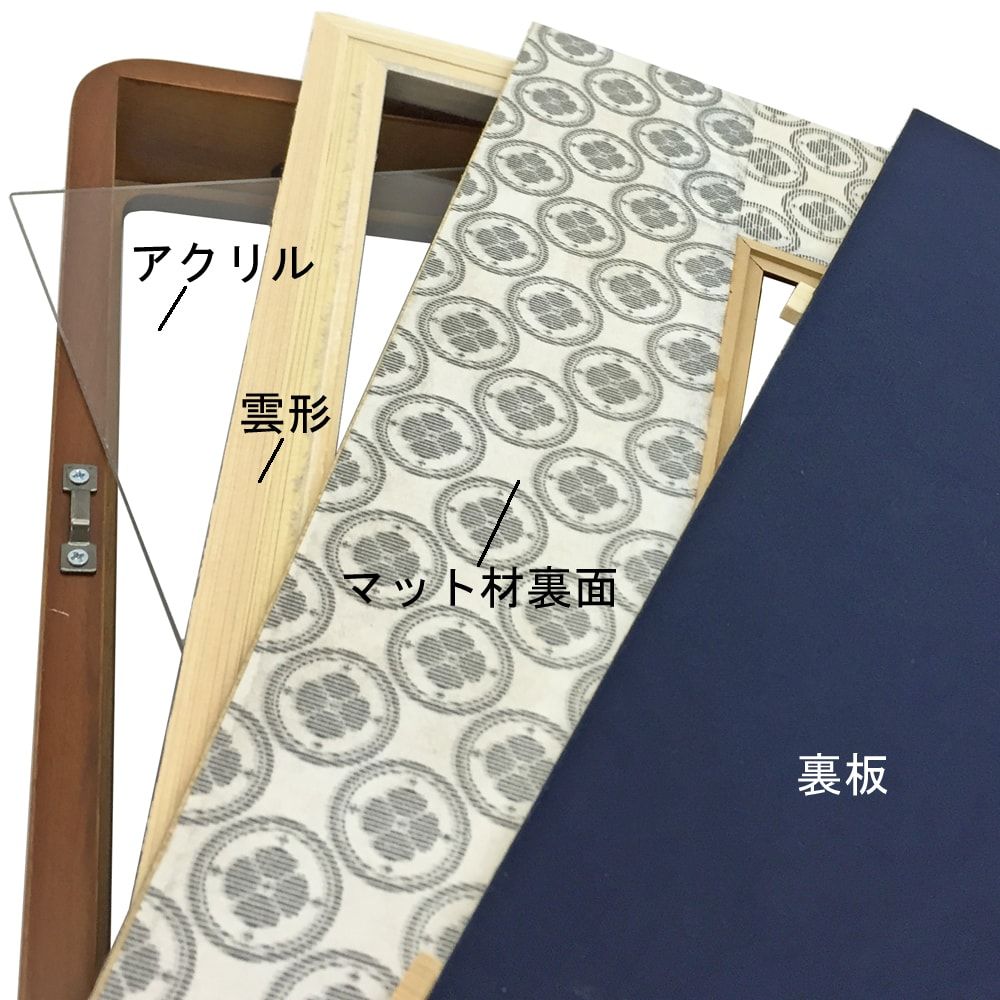 詳細画像6 色紙額 579木地×グレー