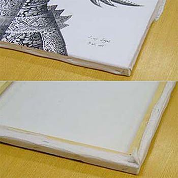 額装実例3 油絵 海外お土産