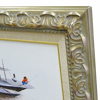 額装実例2 油絵 海外お土産