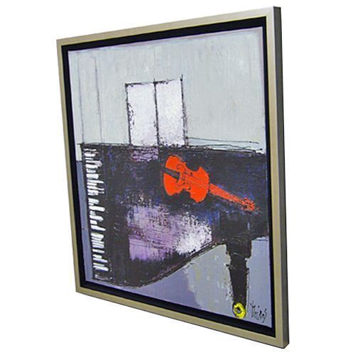 油絵 立体額に浮かし額装