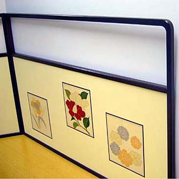 風呂先屏風 帯地