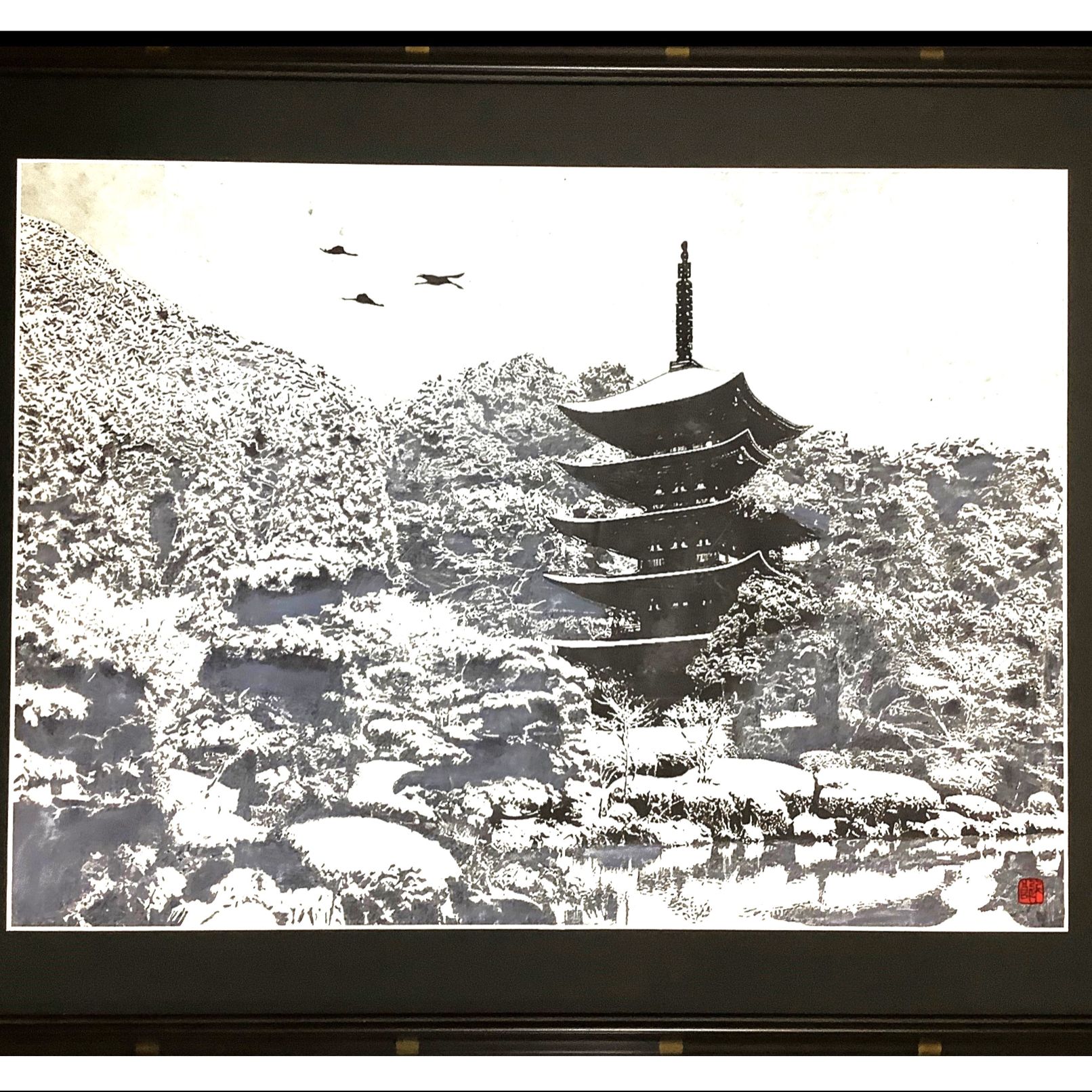 丁寧に描かれています。額縁も重厚感があって雰囲気があります。 最大70%off！額縁セールを行います | レモン画翠