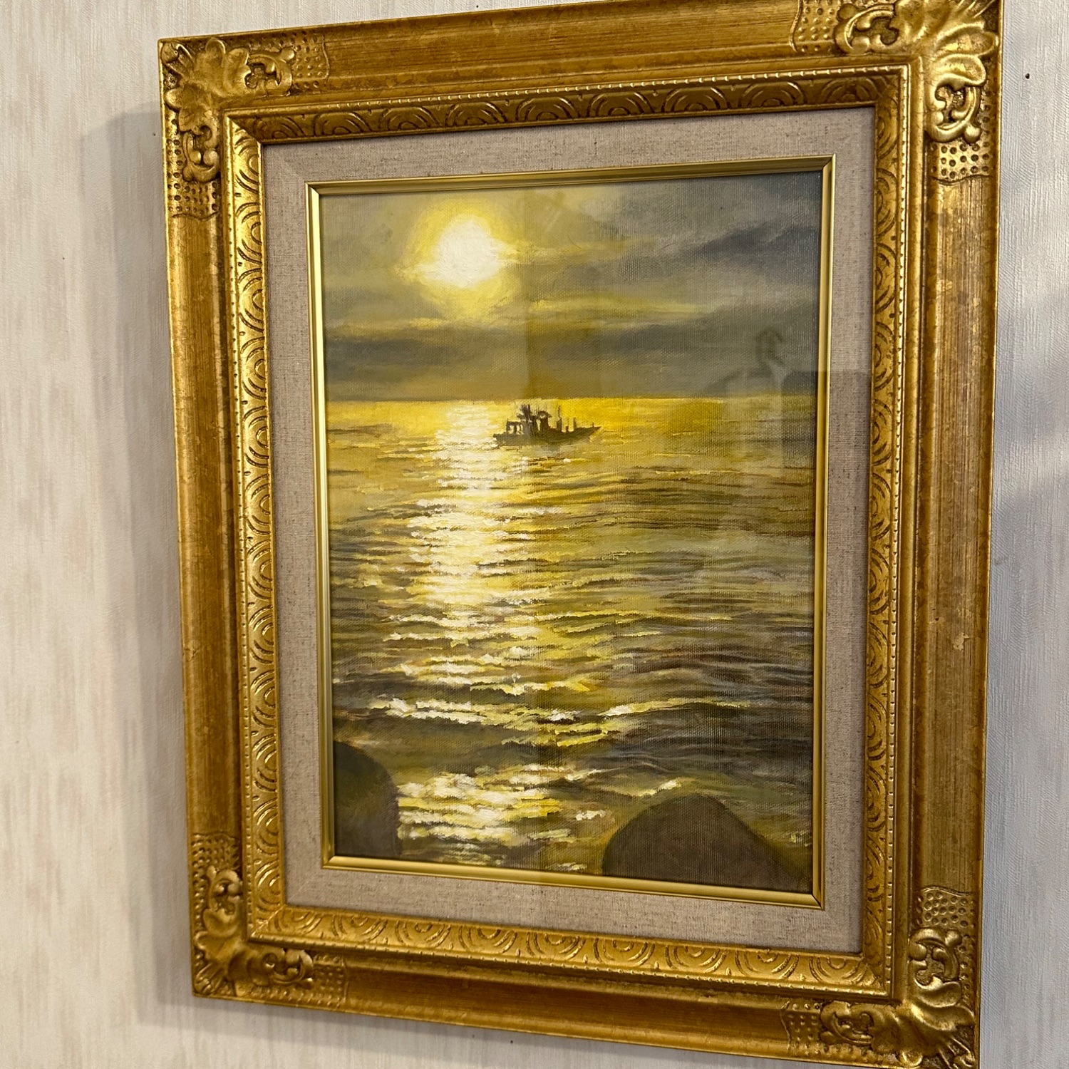 【真作】絵画　尾崎進　油彩4号　静物　バロック風の重厚な一作　X117 真作】絵画 尾崎進 油彩4号 静物 バロック風の重厚な一作 X117