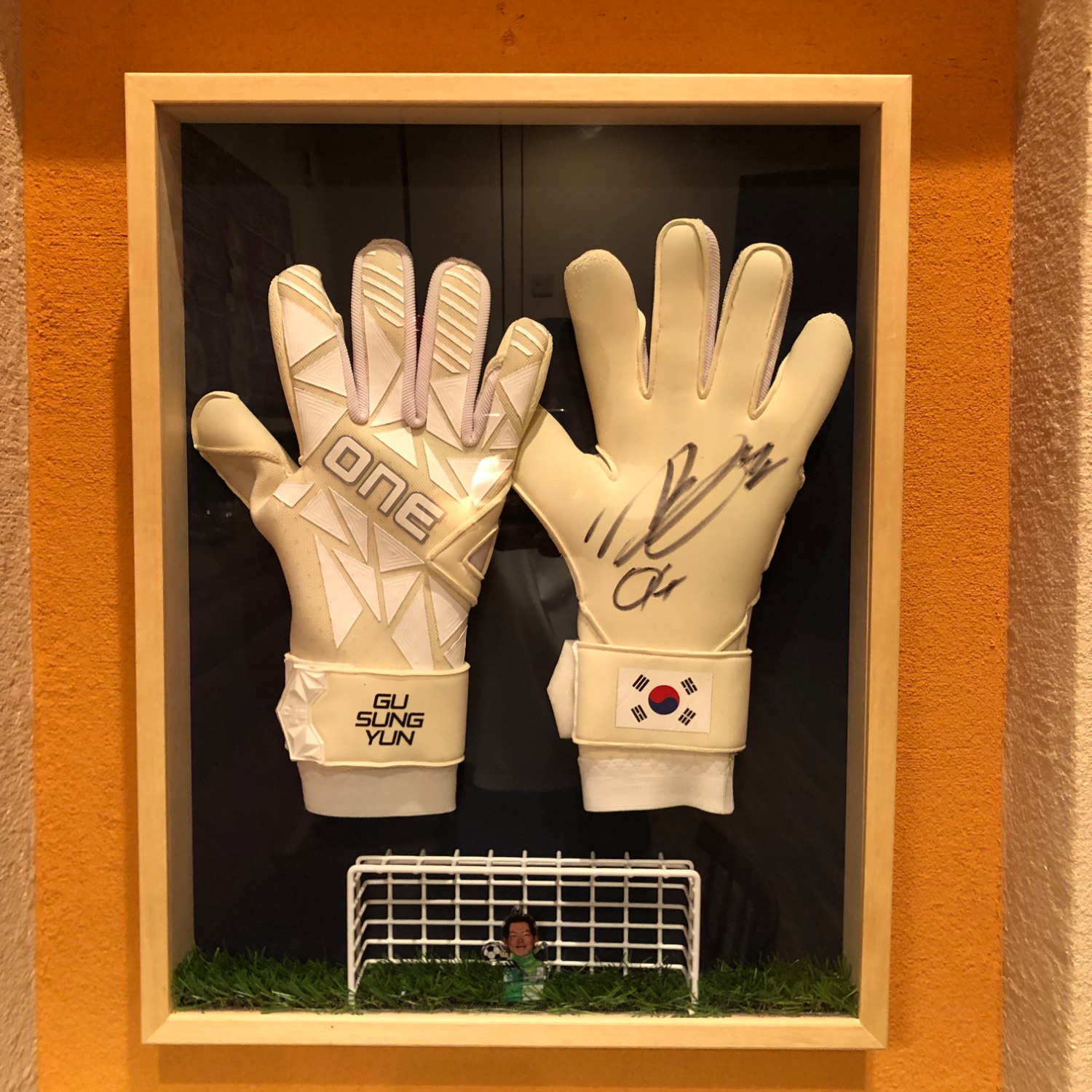 京都サンガF.C.の守護神、ソンユンさんのキーパーグローブ