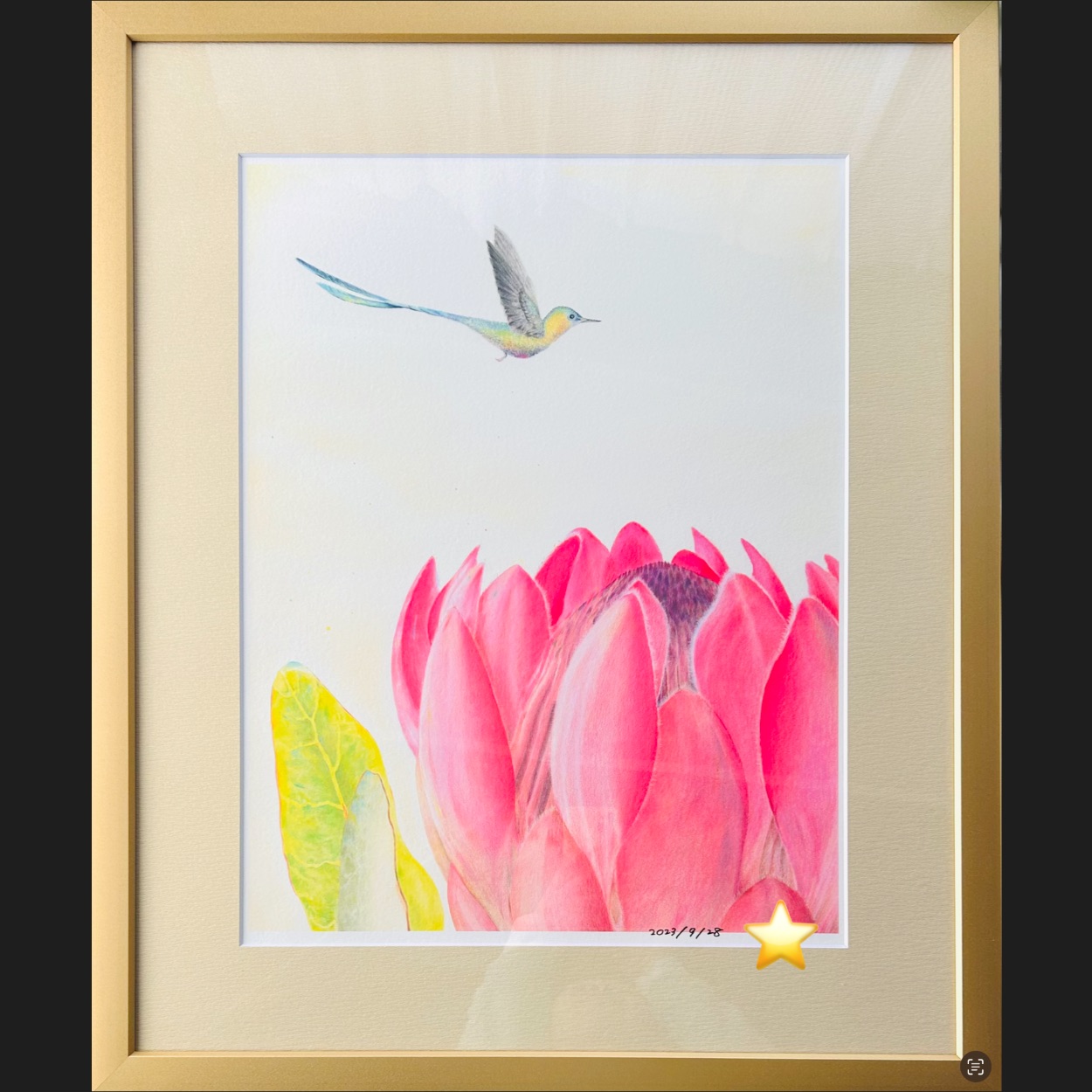 原弘、【’04内面空間 1-1】、希少な額装用画集より、新品額装付 原弘、【'04内面空間 1-1】、希少な額装用画集より、新品額装付