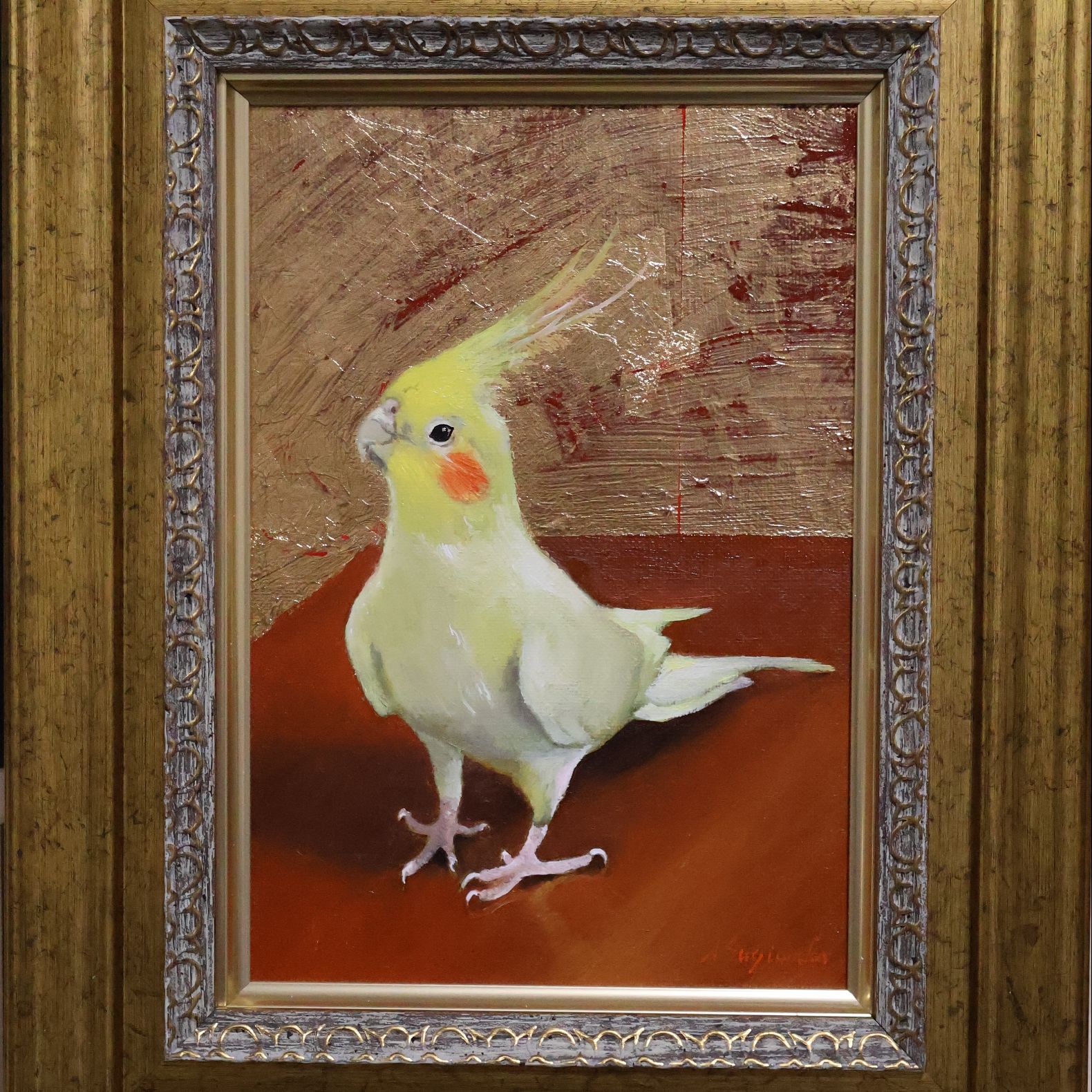 油絵額縁 8164 ヴィンテージ風の華やかな軽量油彩額