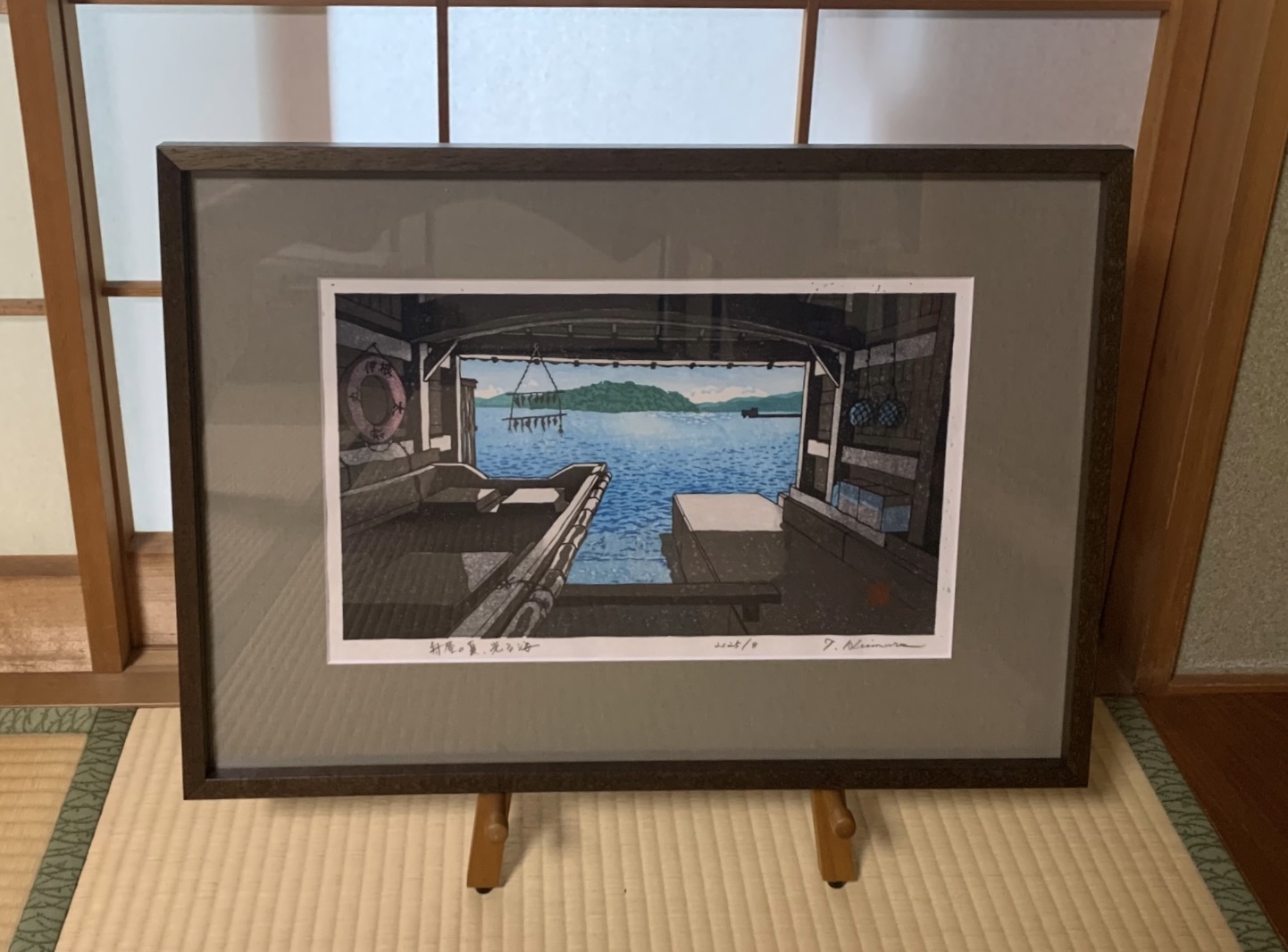 fra-me 木版画 壺屋堂のキムタケ