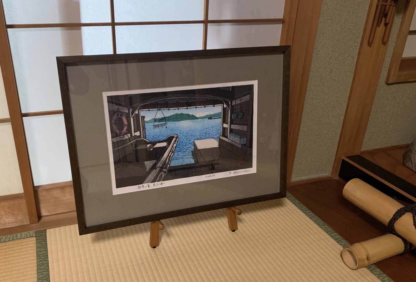 木版画 壺屋堂のキムタケ 2