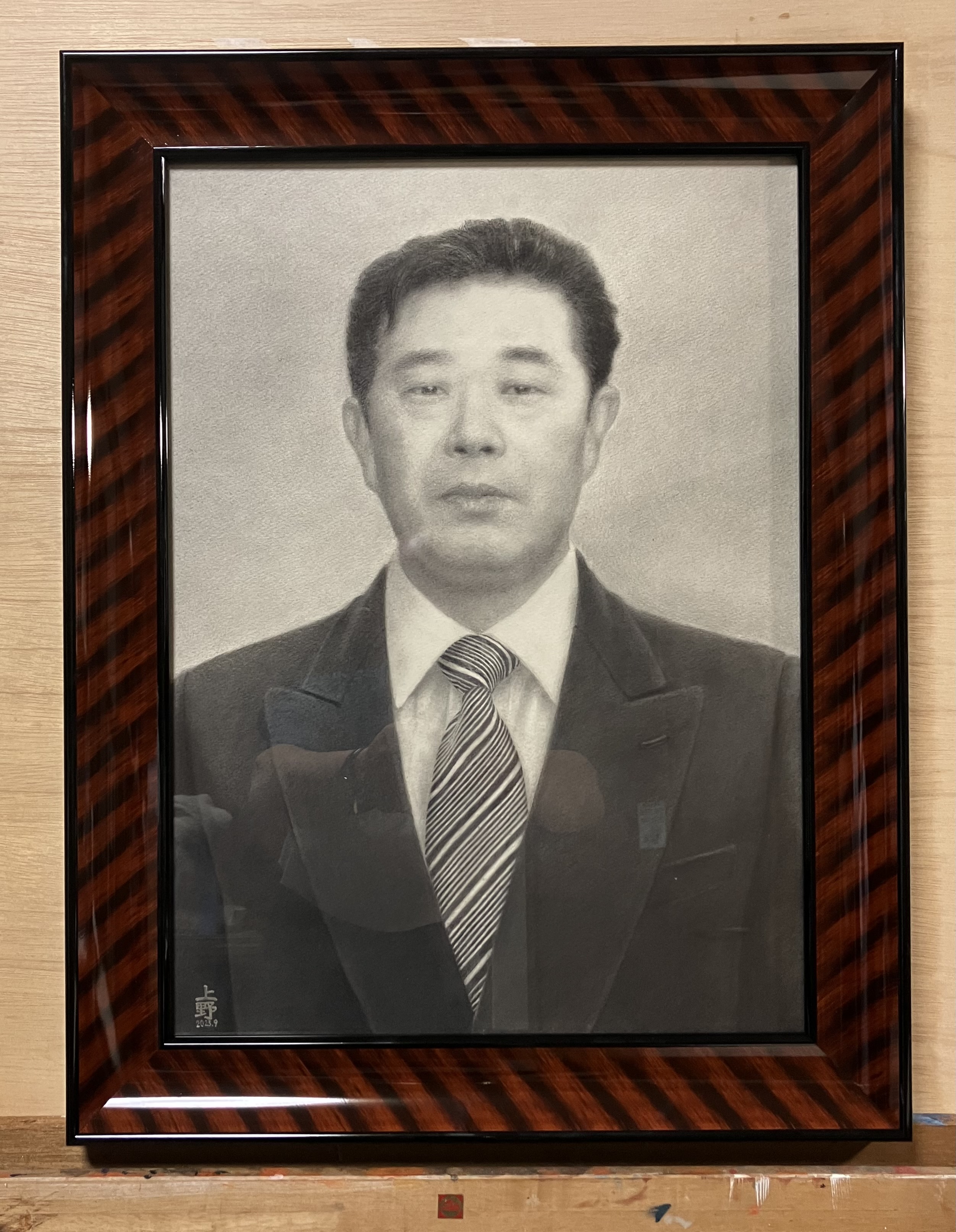 遺影肖像画 うえのまがりまめ 1