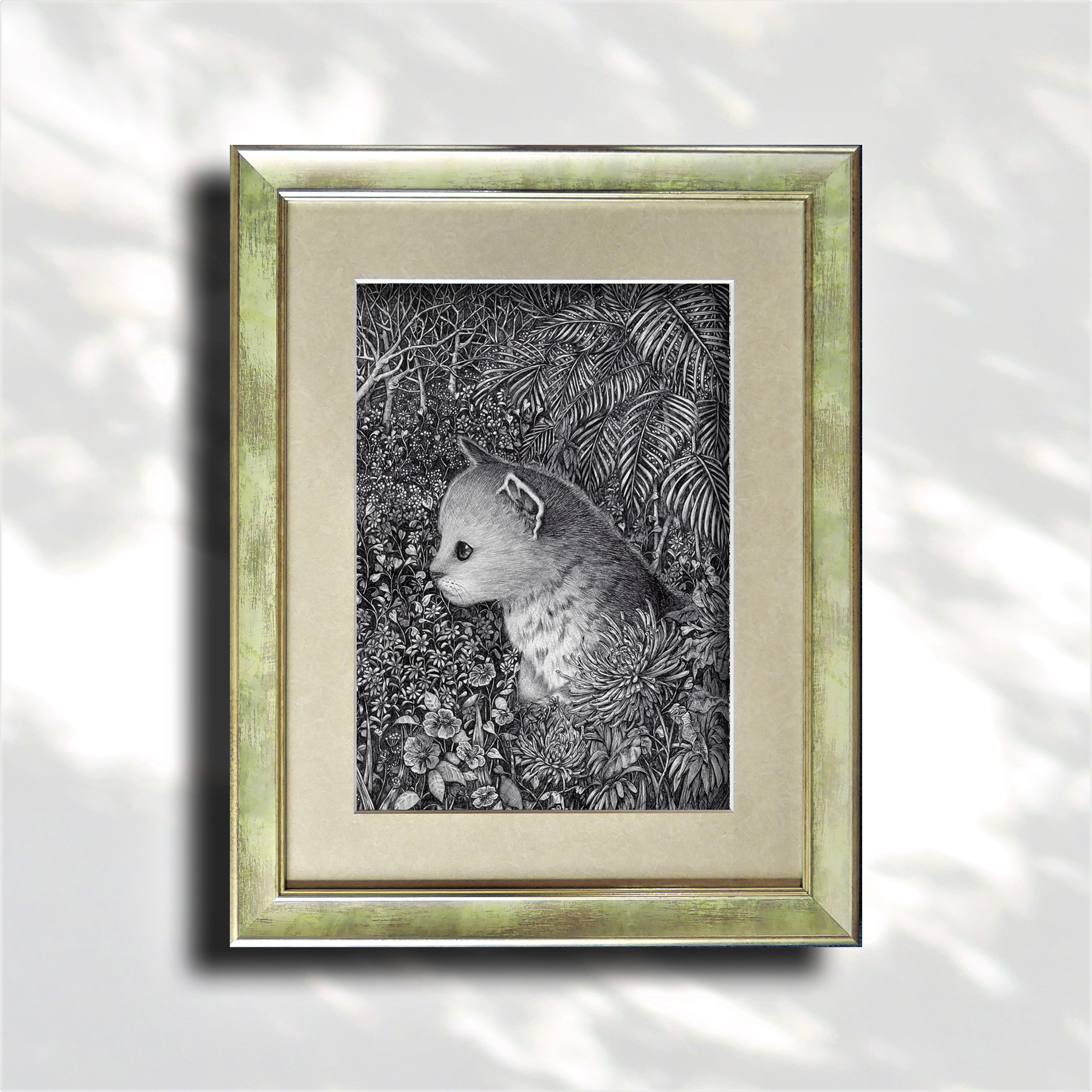 fra-me ボタニカル x 猫のペン画 soartanimation