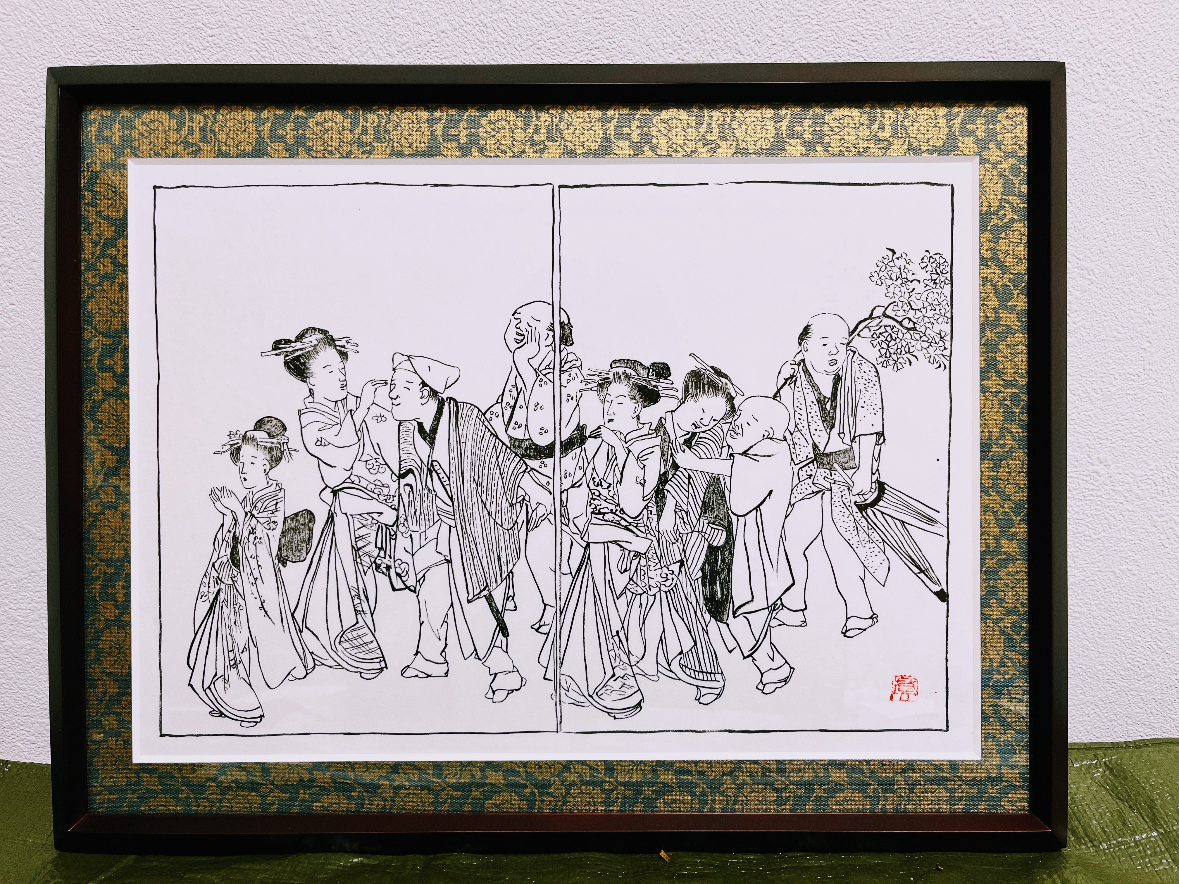 fra-me 裏打ちと推しマットで まきこーん