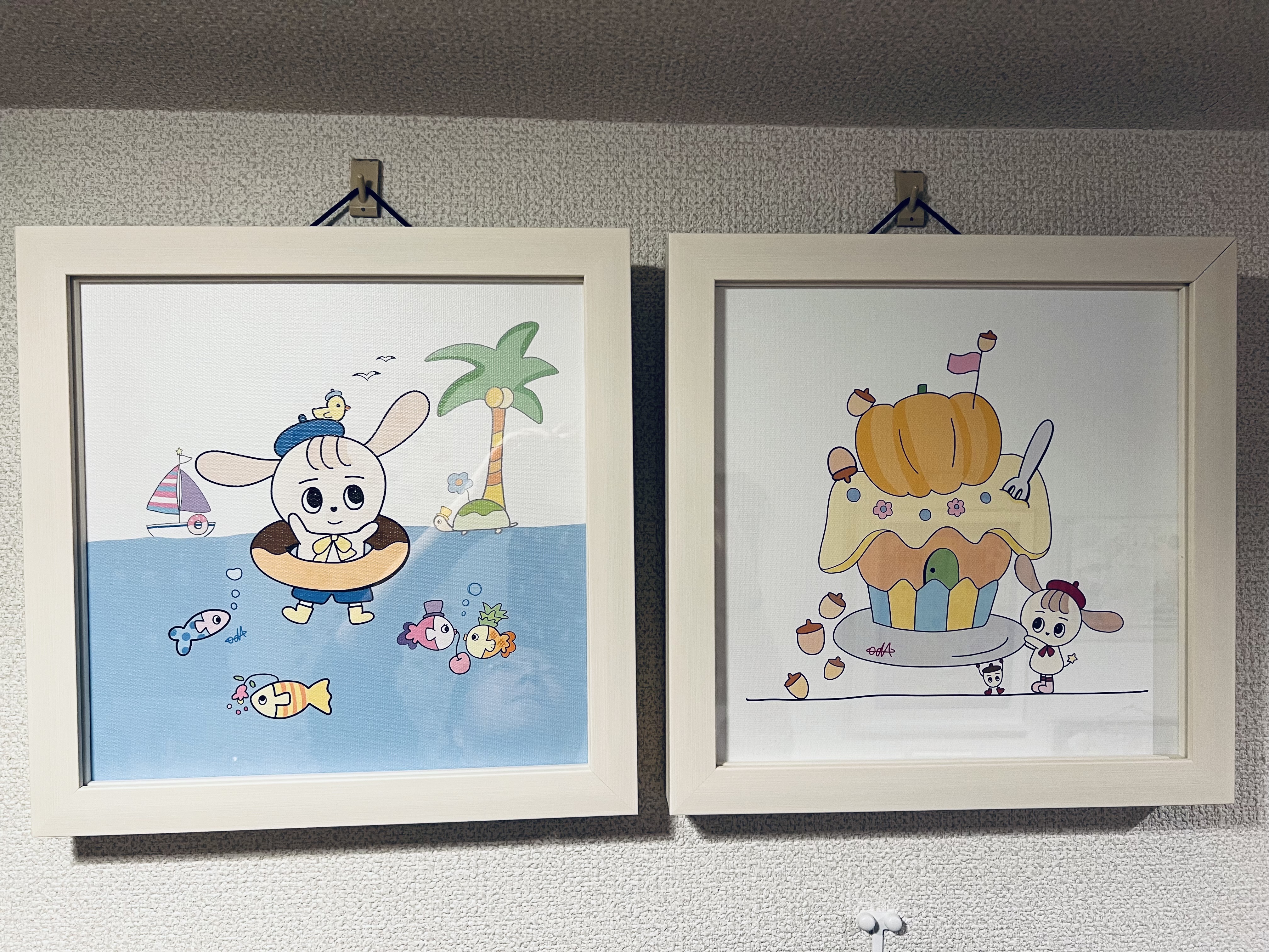 fra-me イラストレーター小田彩加さんの作品 あっちー