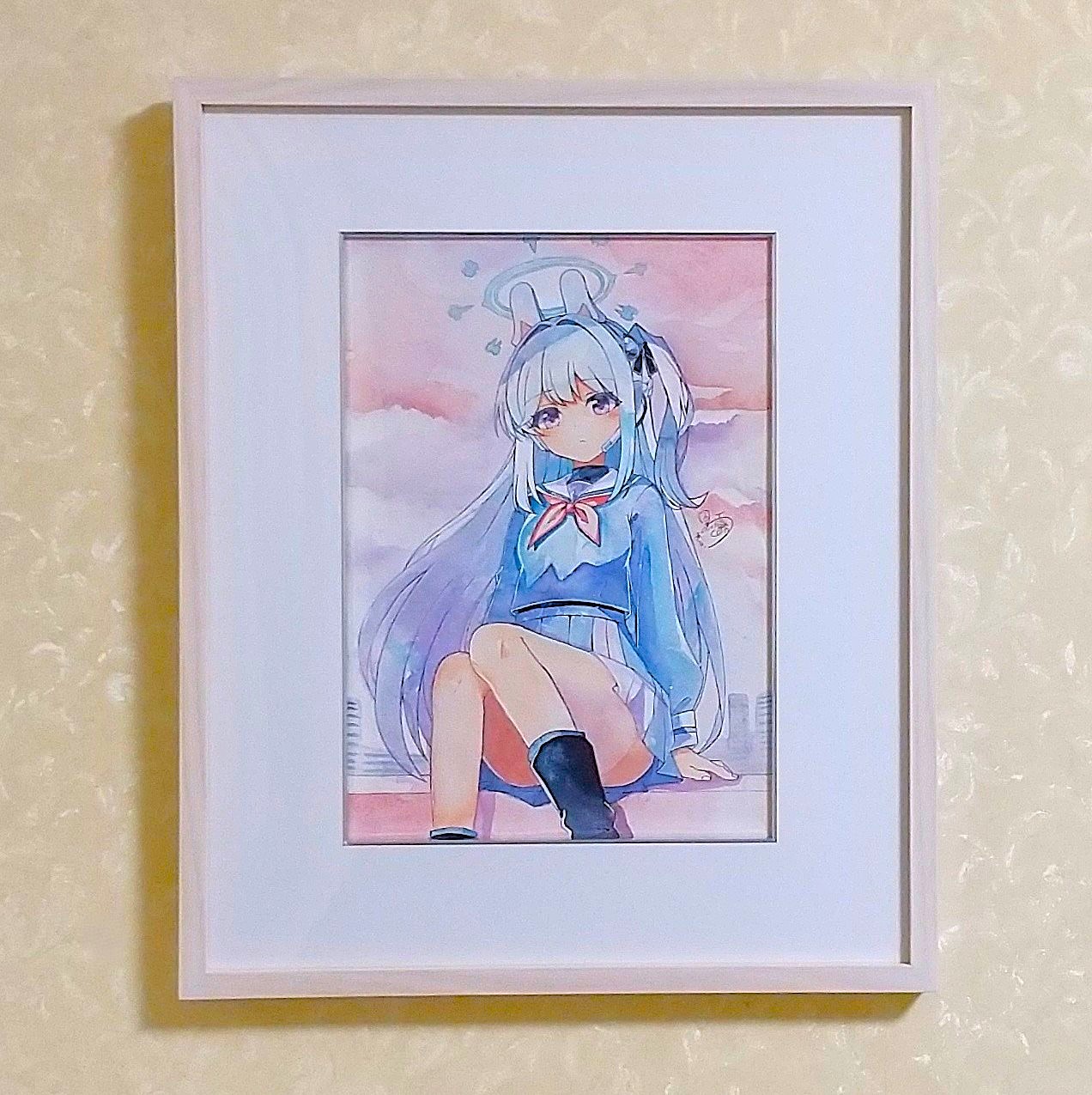 お客様の声 フレーミー 水彩イラストの額装