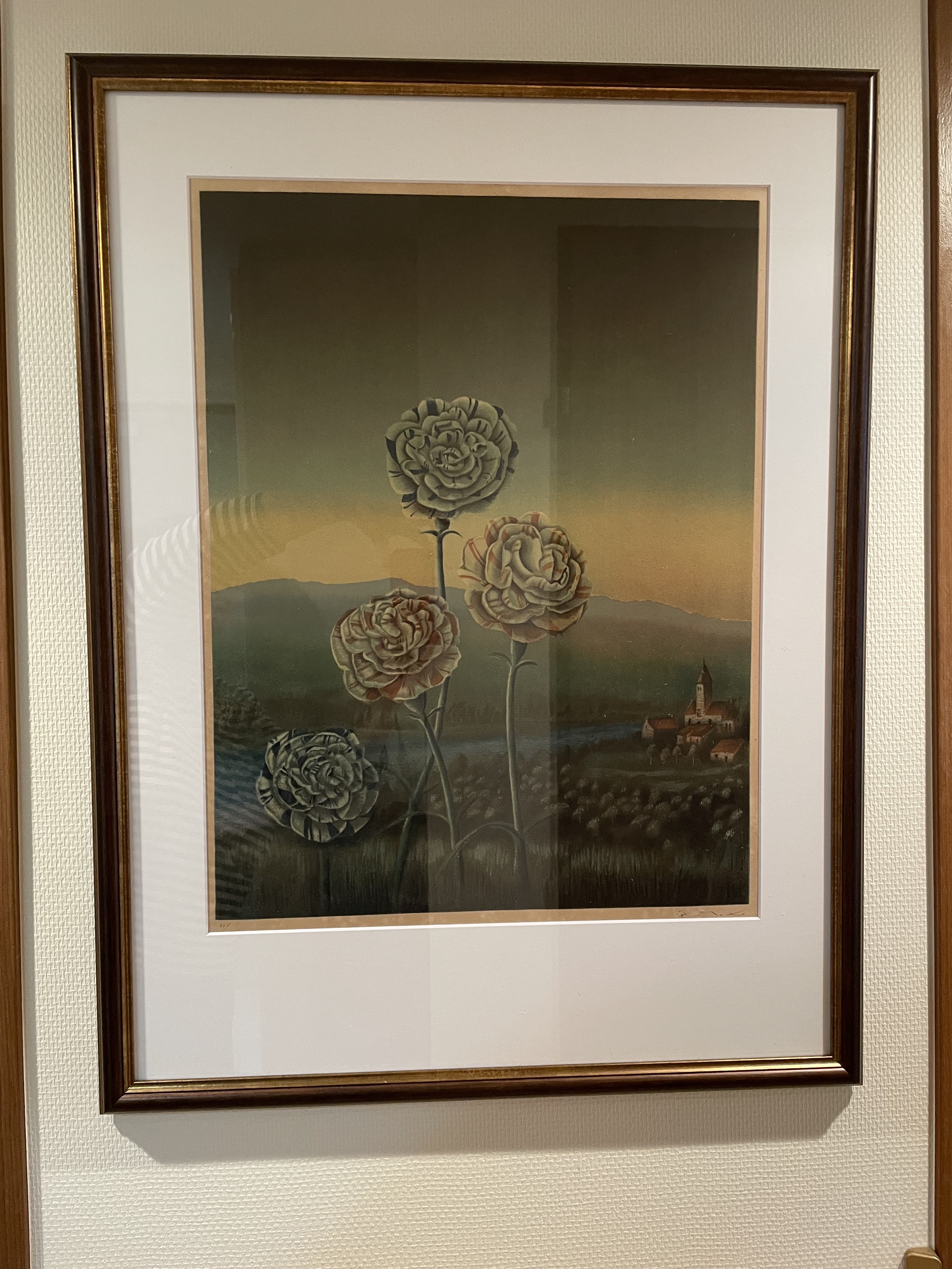 fra-me 40年以上前のリトグラフ じんたん