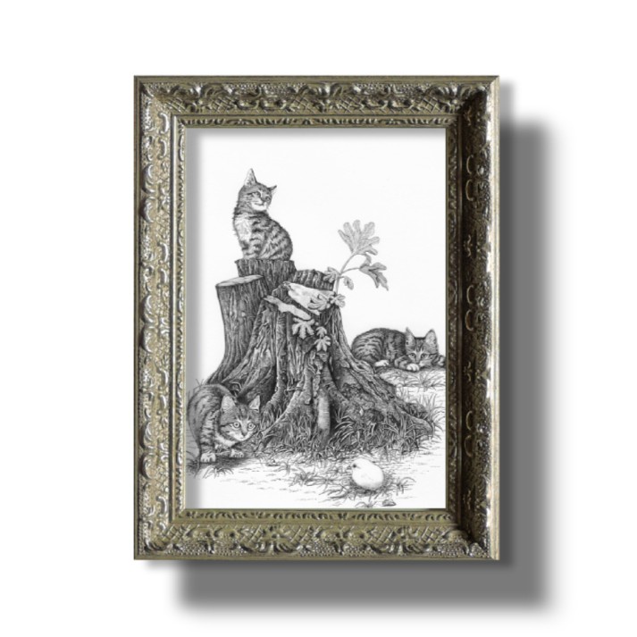 fra-me 子猫とヒヨコ soartanimation