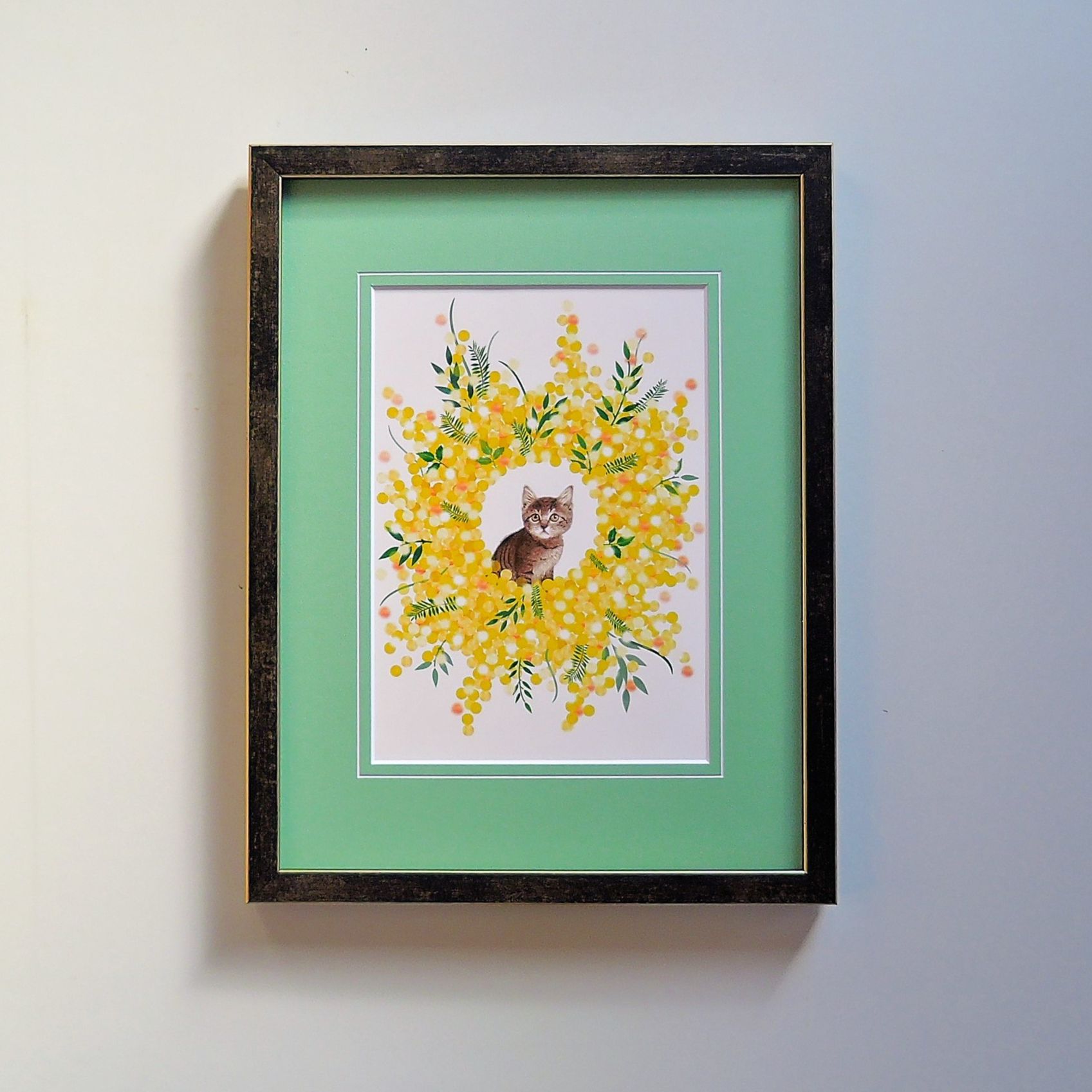 【貴重・大型】点描画 アート作品 額縁付き 油絵・日本画額(キャンバス・パネル額)：409×530(P10)サイズの通販