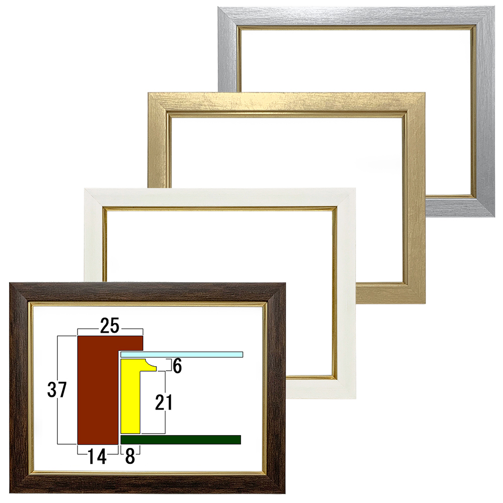 特注油絵額縁 ダブルフレーム面金付きのシミュレータ画像