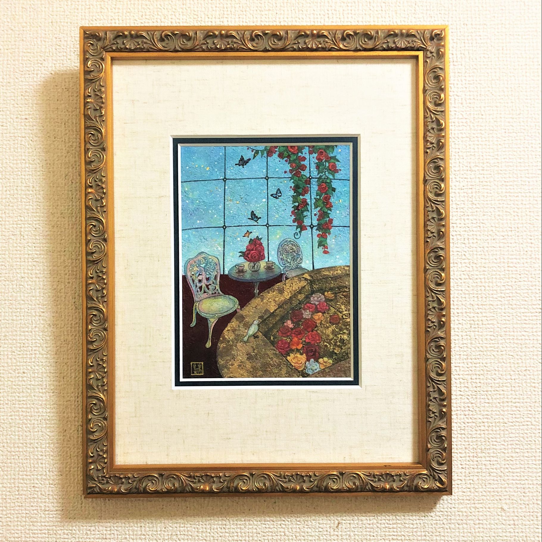 ショップレビュー ランキング 額装 ◇絵画 1996年◇A-3245 絵画 - 絵画