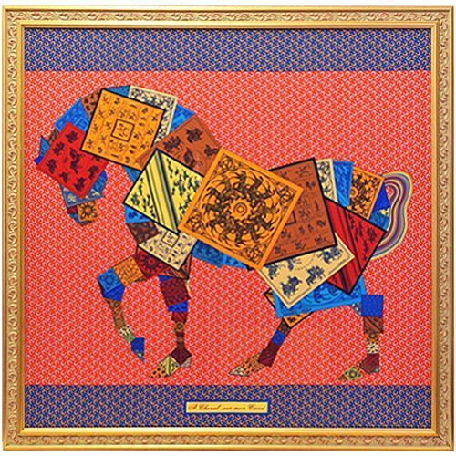 カレの馬に乗って エルメススカーフの題材として、馬や馬車は