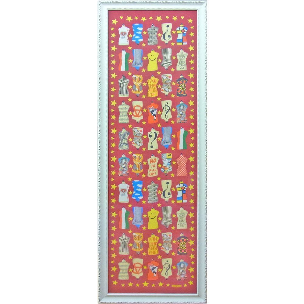 ロングストール 50cm×160cmほどの薄手の布地を張り込んで固定 ロングストール 50cm×160cmほどの薄手の布地を張り込んで固定