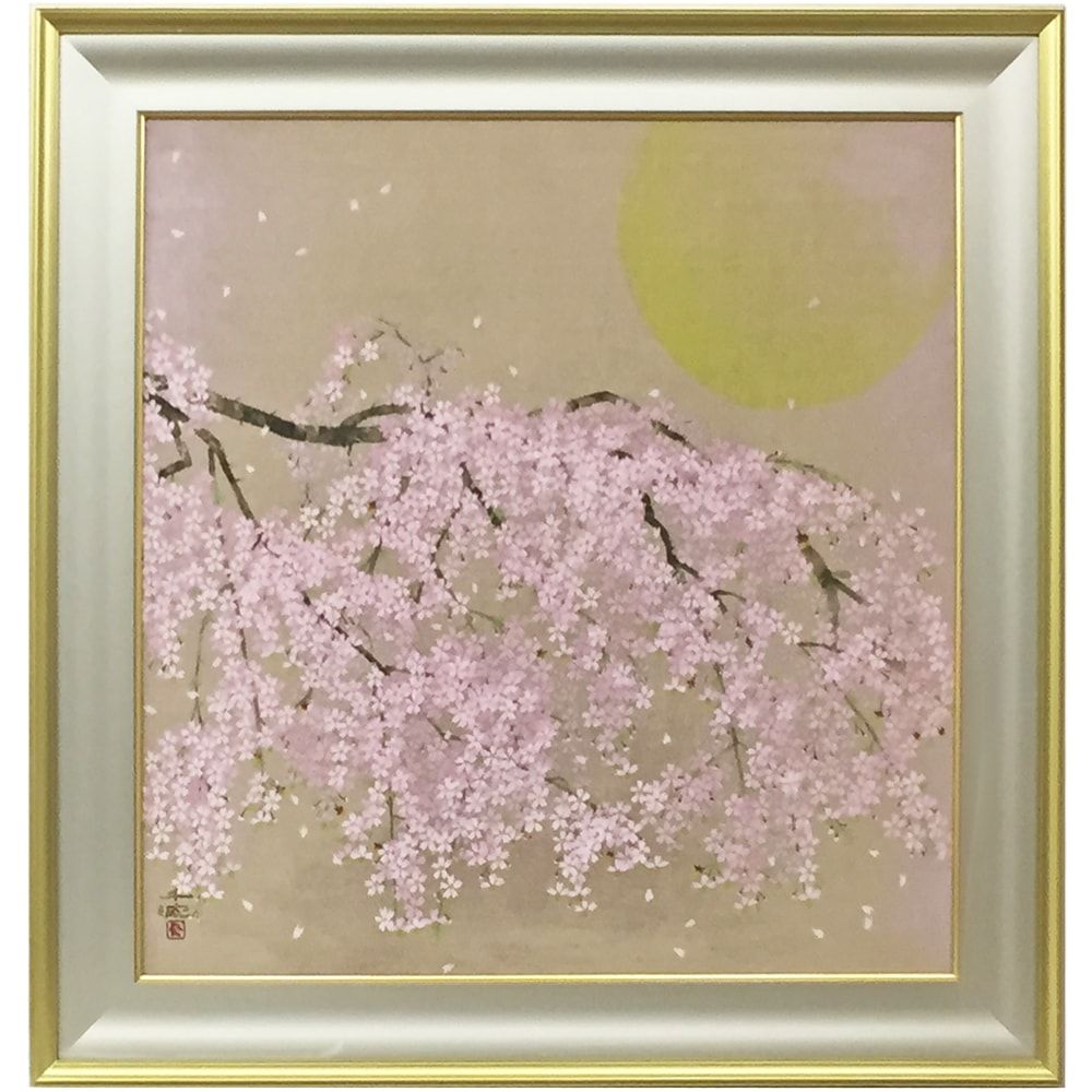 才村 啓 【flora】 希少画集画、状態良好、新品高級額装付